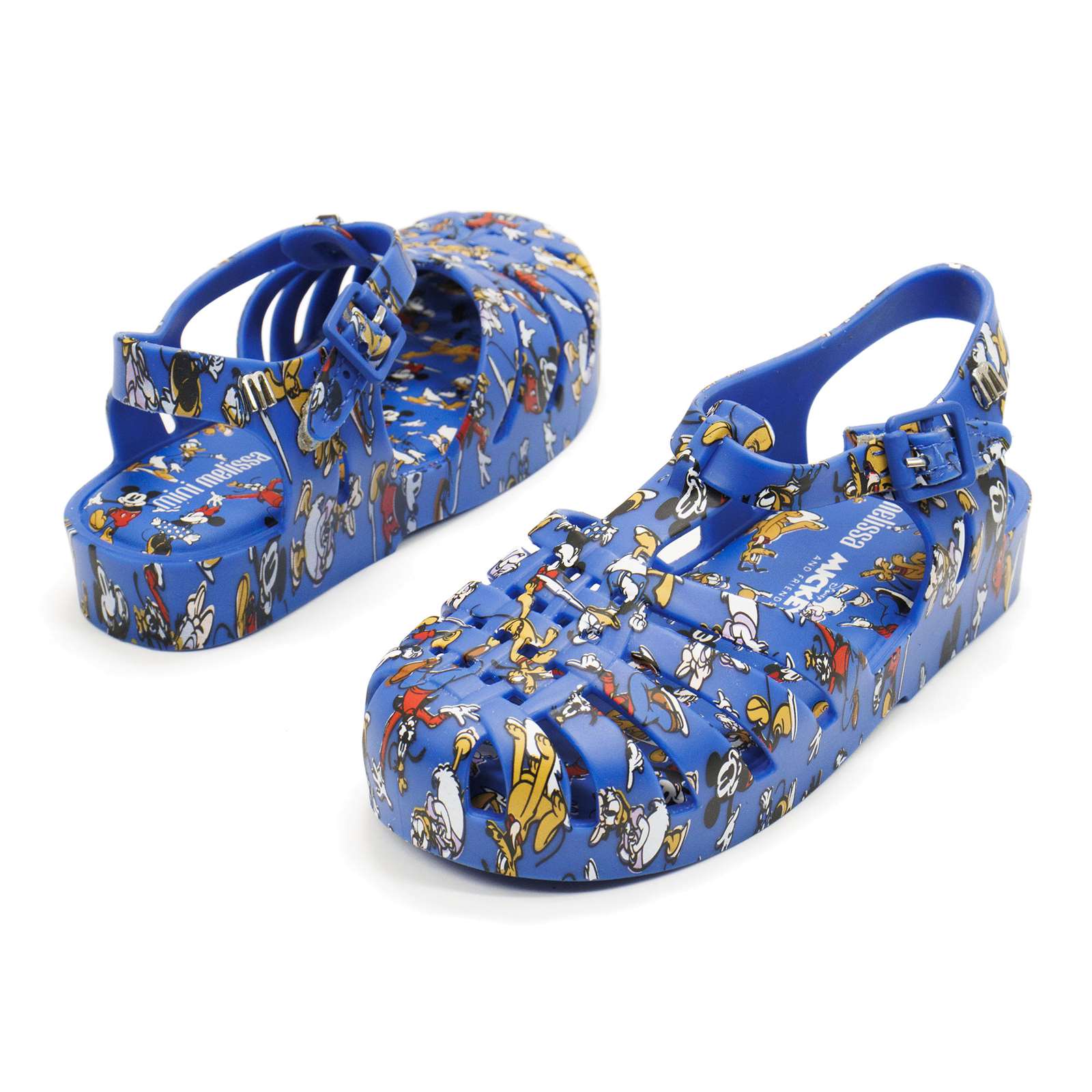 Mini Melissa Toddler Possession With Mickey Original Slip-On Sandal With Buckle Closure