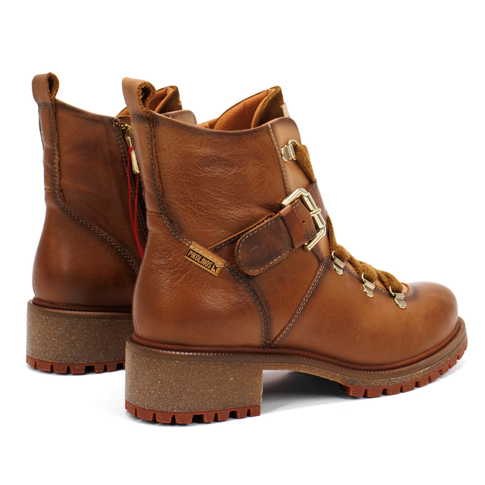 Pikolinos Women Aspe Lace Up Ankle Boot With Buckle Detail