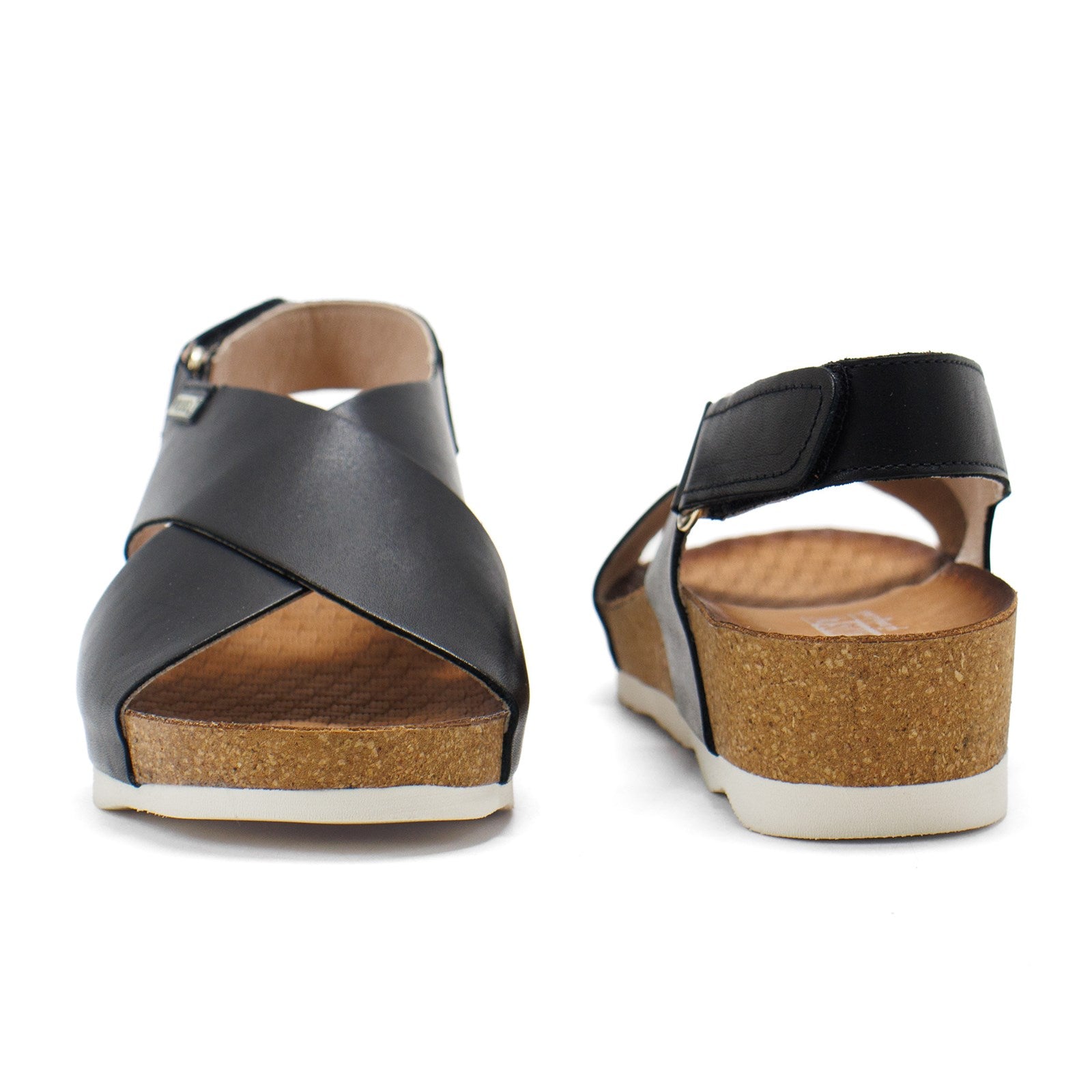 Pikolinos Women Mahon Leather Wedge Sandals
