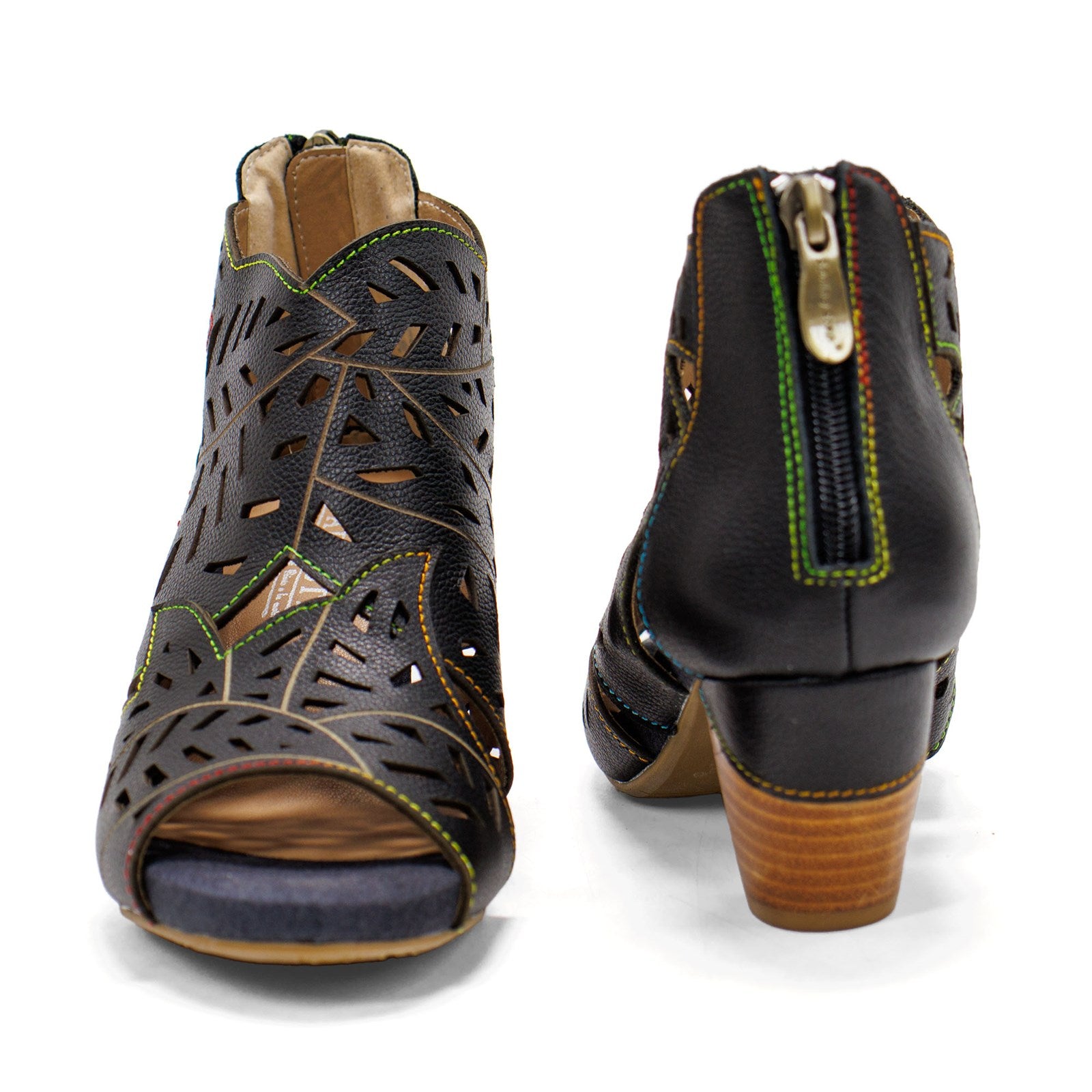 Spring Step Women L'artiste Icon Heeled Sandal With Cutout Details