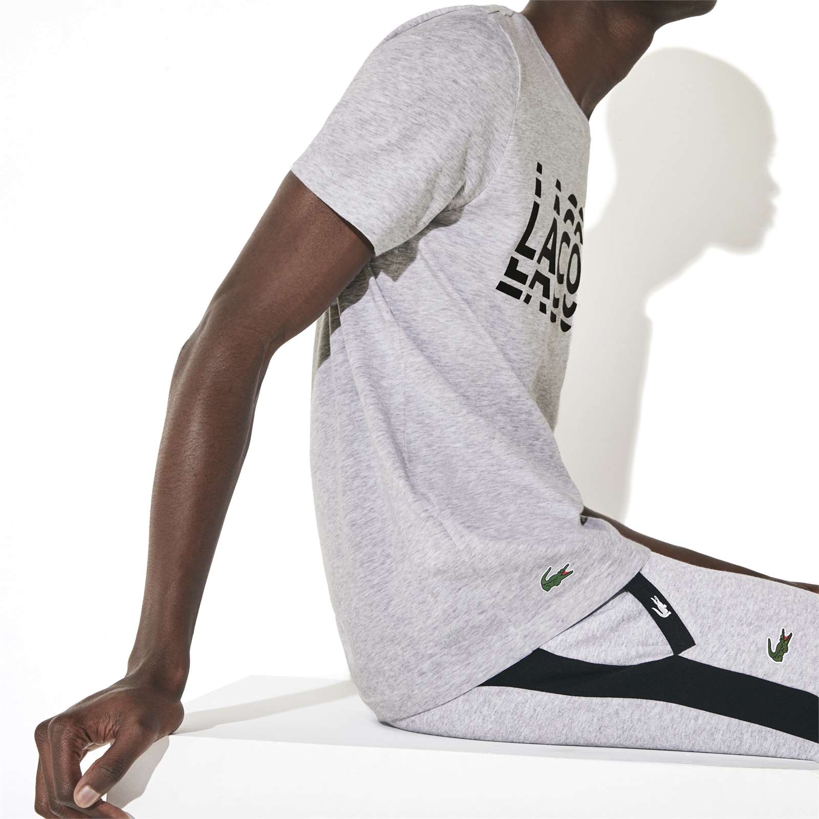 Lacoste Men Short Sleeve Graphic Cotton Tee