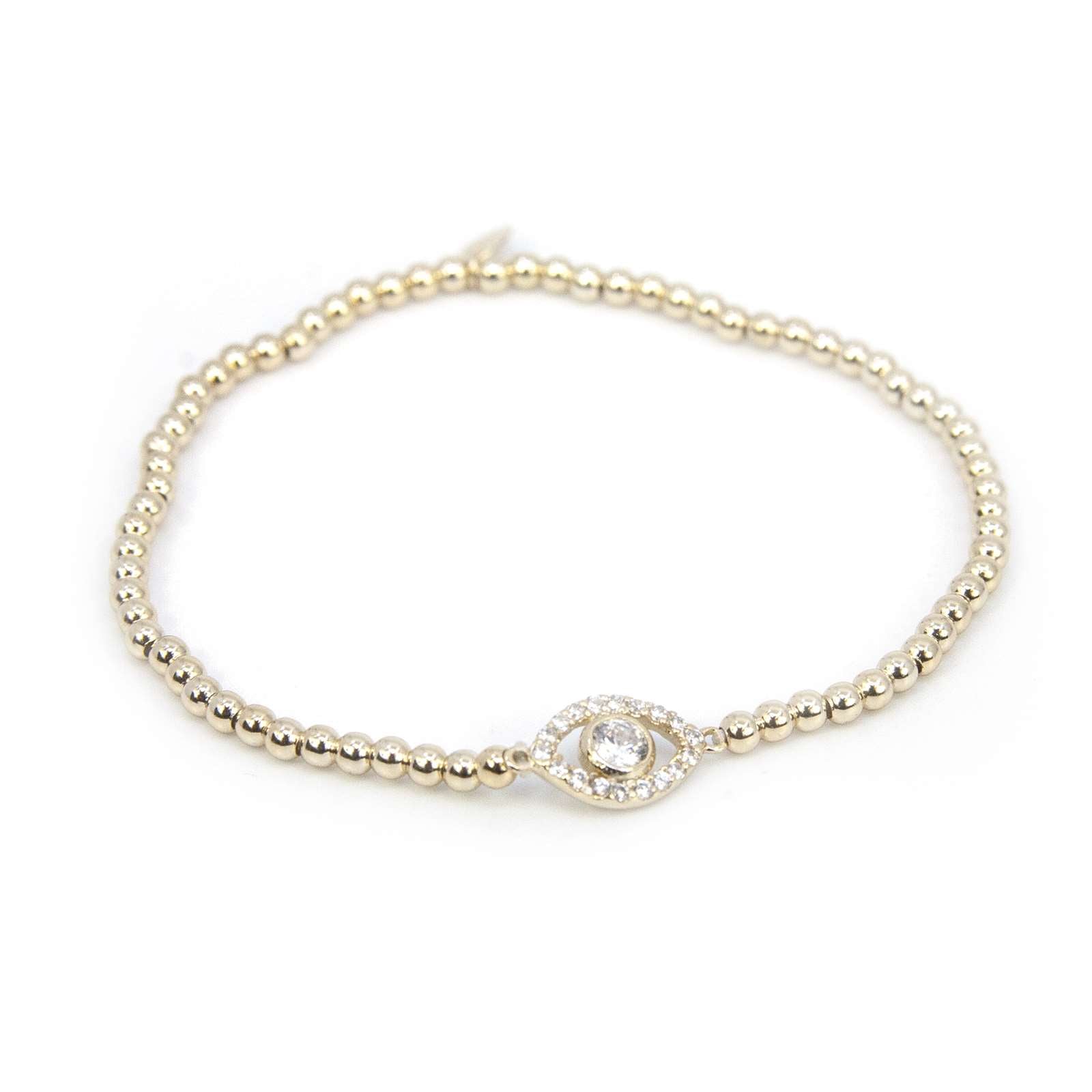 Athra Women Guardian Eye Beaded Stretch Bracelet