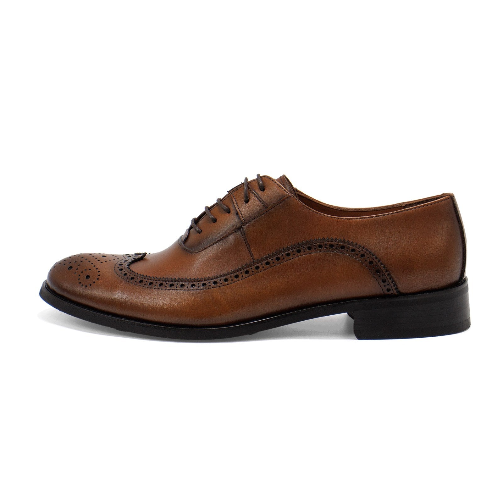 Hakki Men Genova Leather Wingtip Oxford Shoes