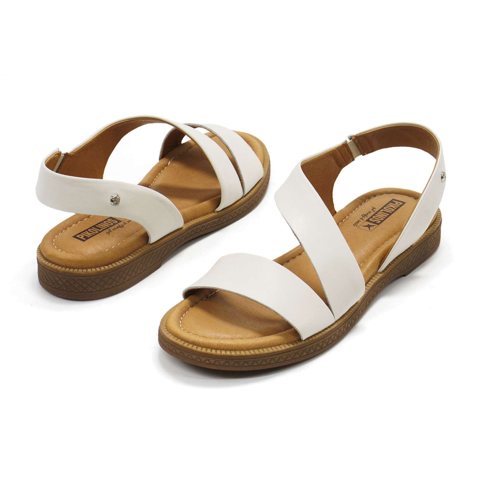 Pikolinos Women Moraira Leather Flat Sandals