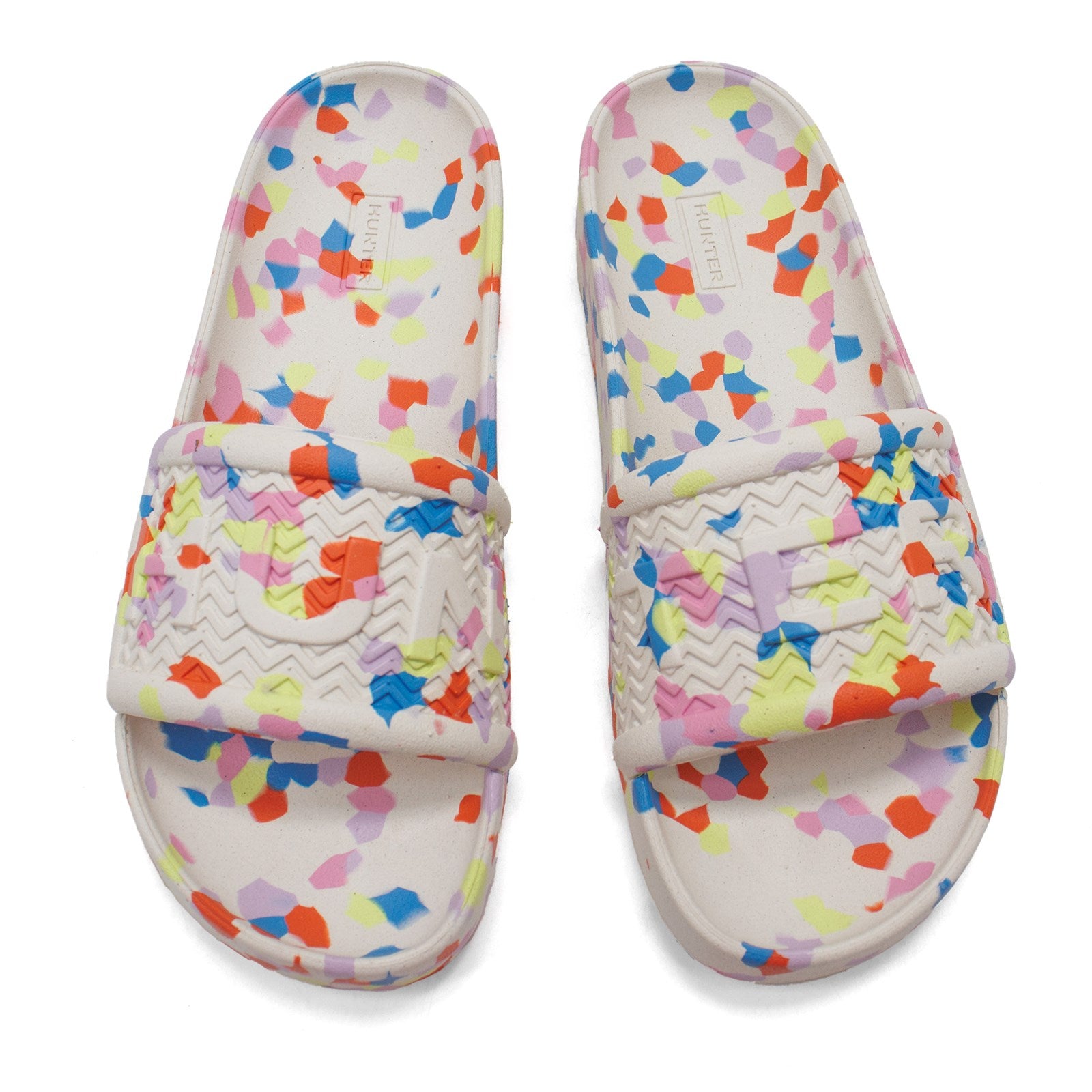 Hunter Women Original Marble Lightweight Moulded Sliders Sandals