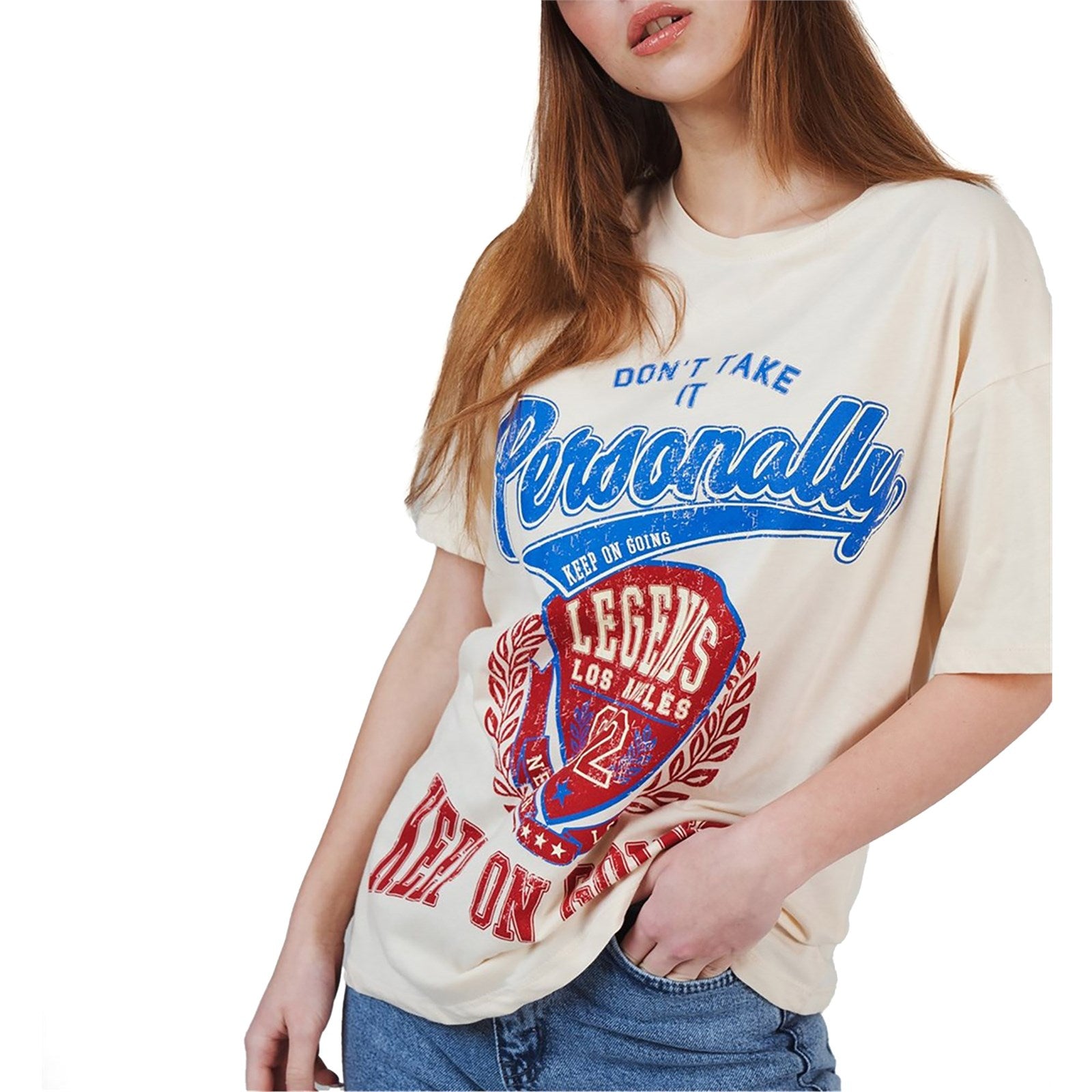 Ambar Women Don't Take It Personally Printed Short Sleeve Tshirt