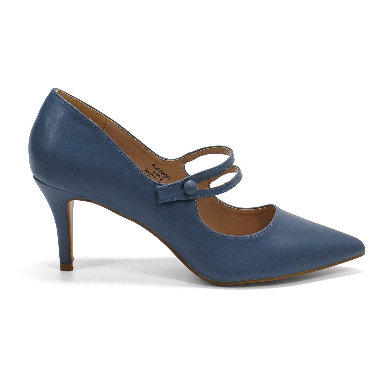 Journee Collection Women Sidney Pointed Toe Mid Heel Pump