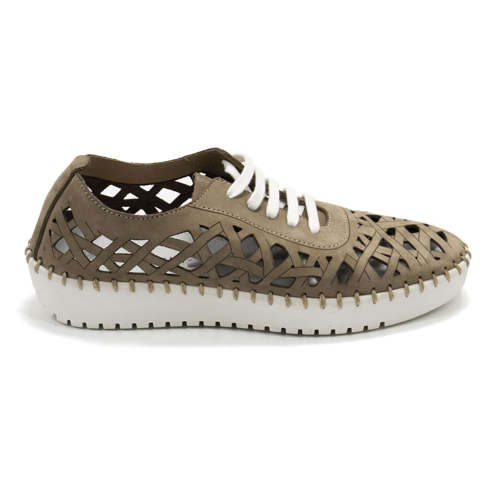 Eric Michael Women Dolores Laser-Cut Leather Casual Sneaker