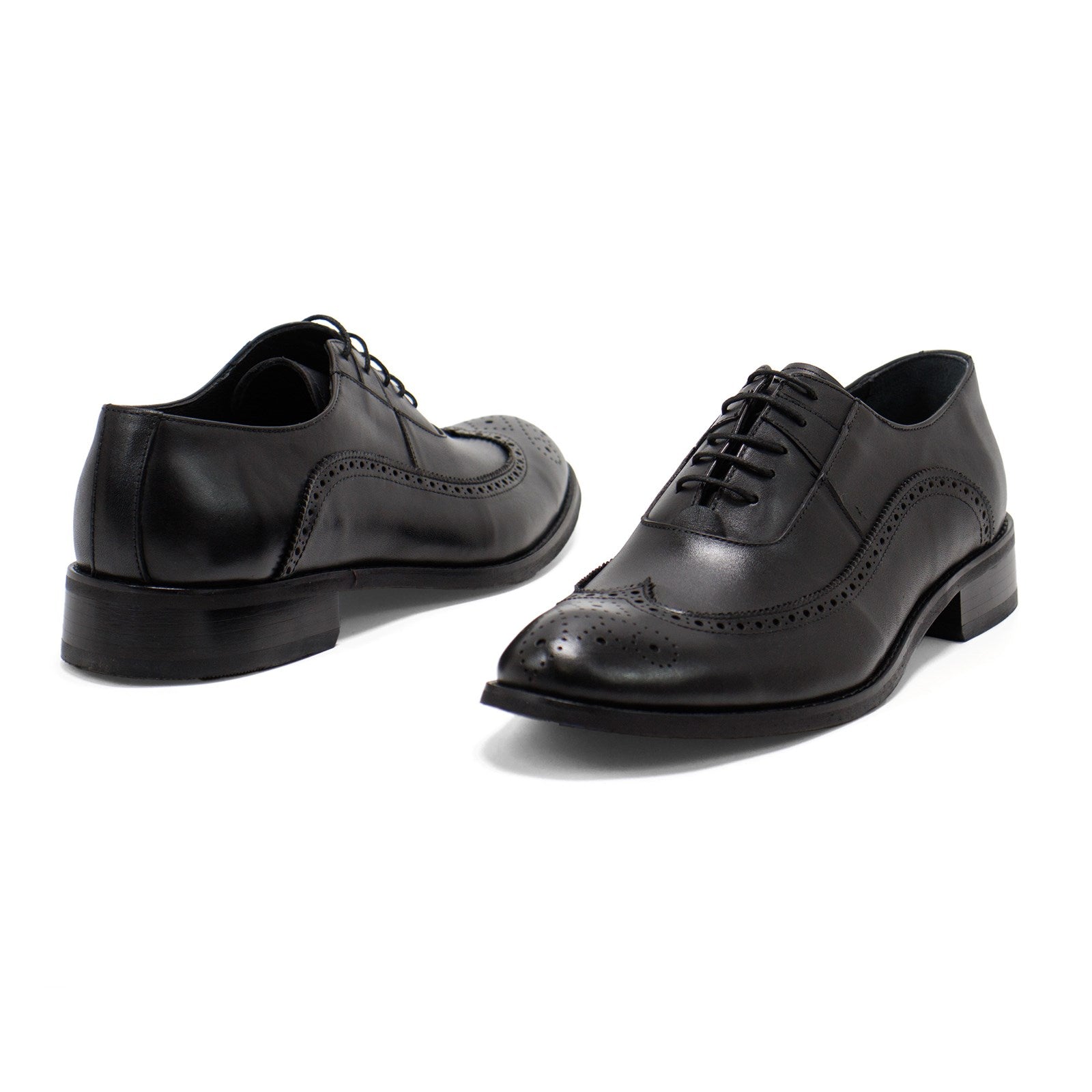 Hakki Men Genova Leather Wingtip Oxford Shoes