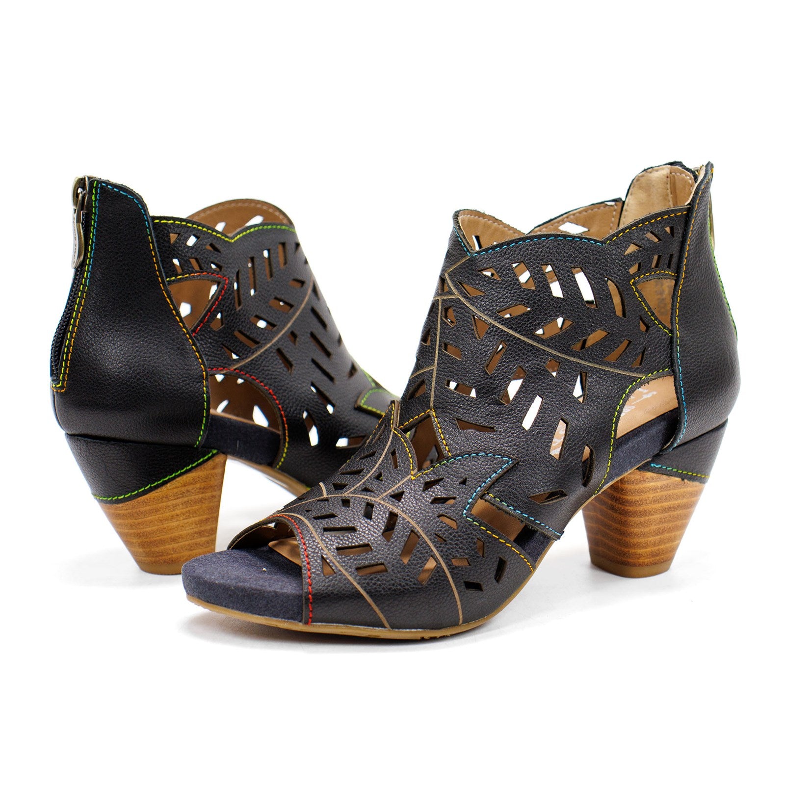 Spring Step Women L'artiste Icon Heeled Sandal With Cutout Details