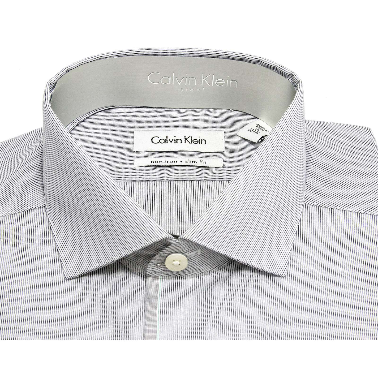 Calvin Klein Men Non-Iron Slim Fit Dress Shirt