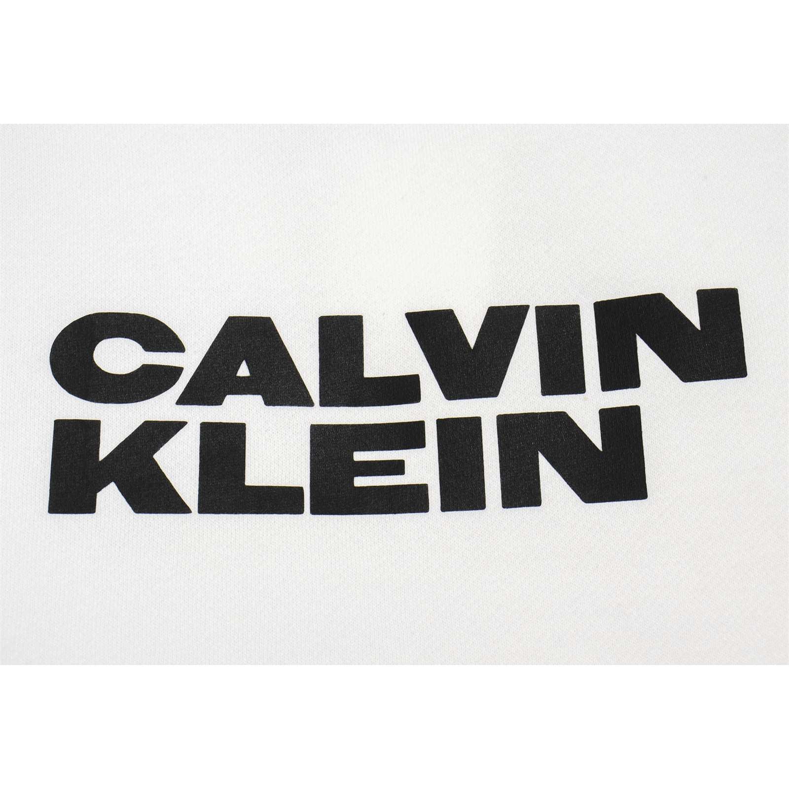 Calvin Klein Men Long Sleeve Nyc Triple Logo Crew Neck Hoodie