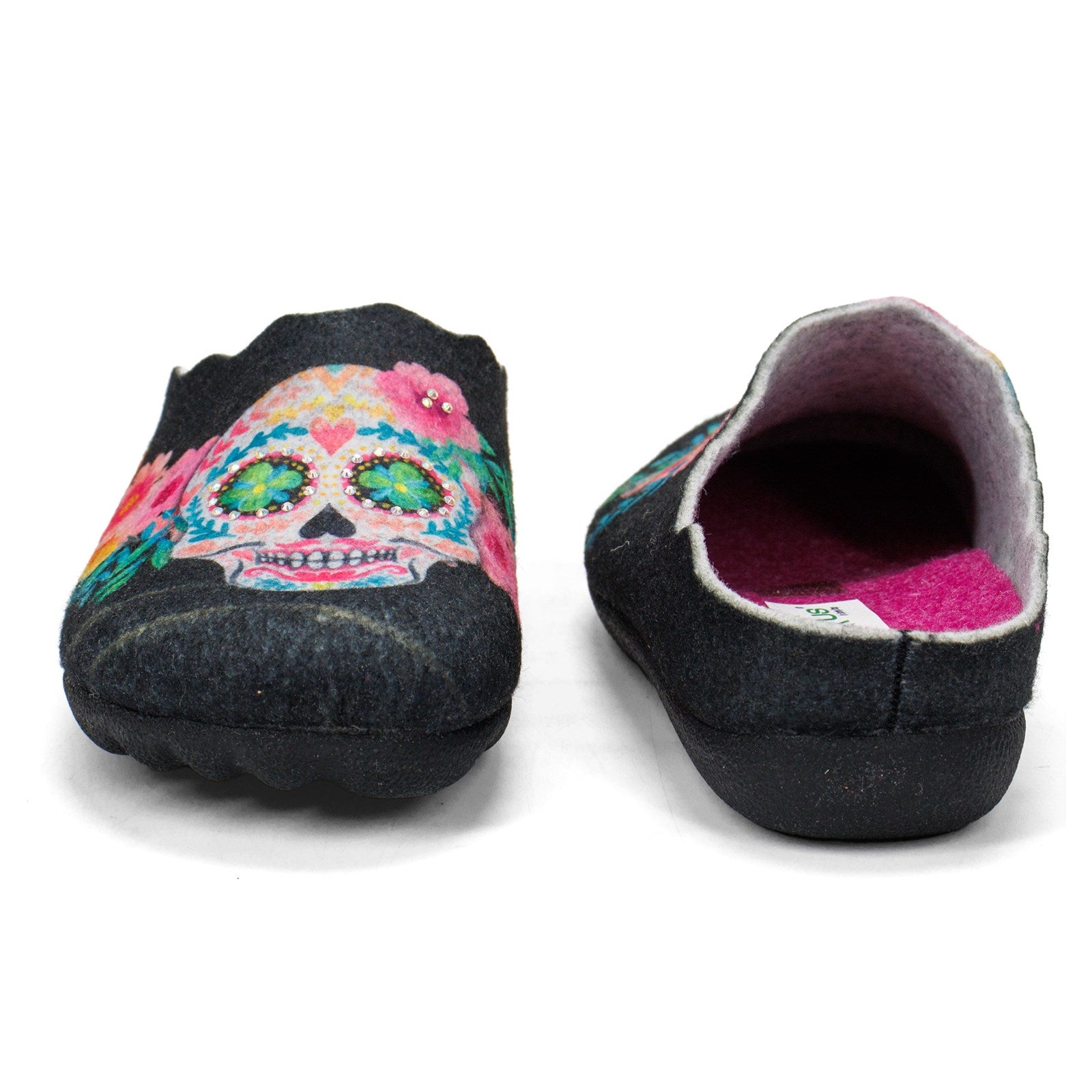 Flexus Women Sugarskull Wool Slippers