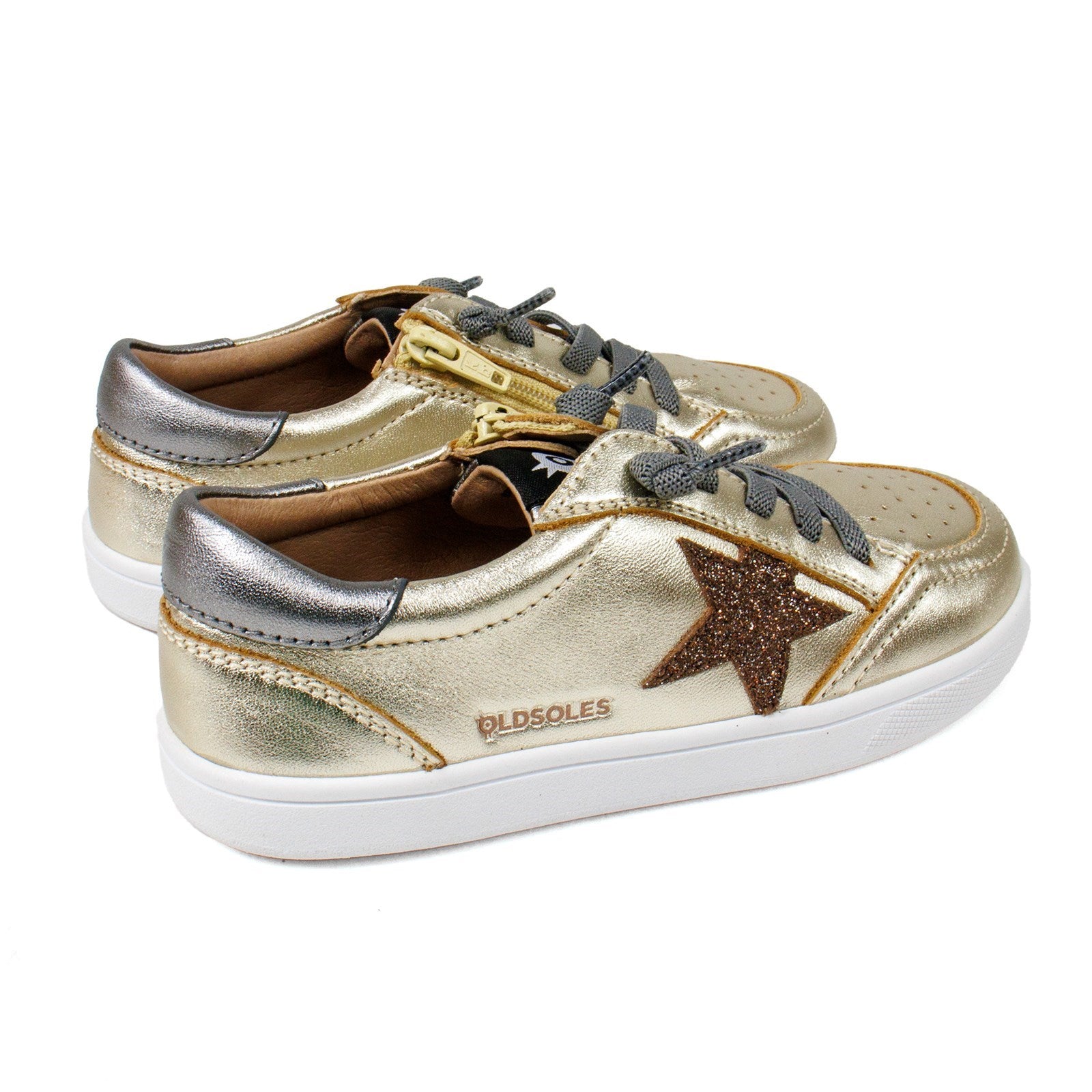 Old Soles Girl Platinum Runner Low Top Sneaker