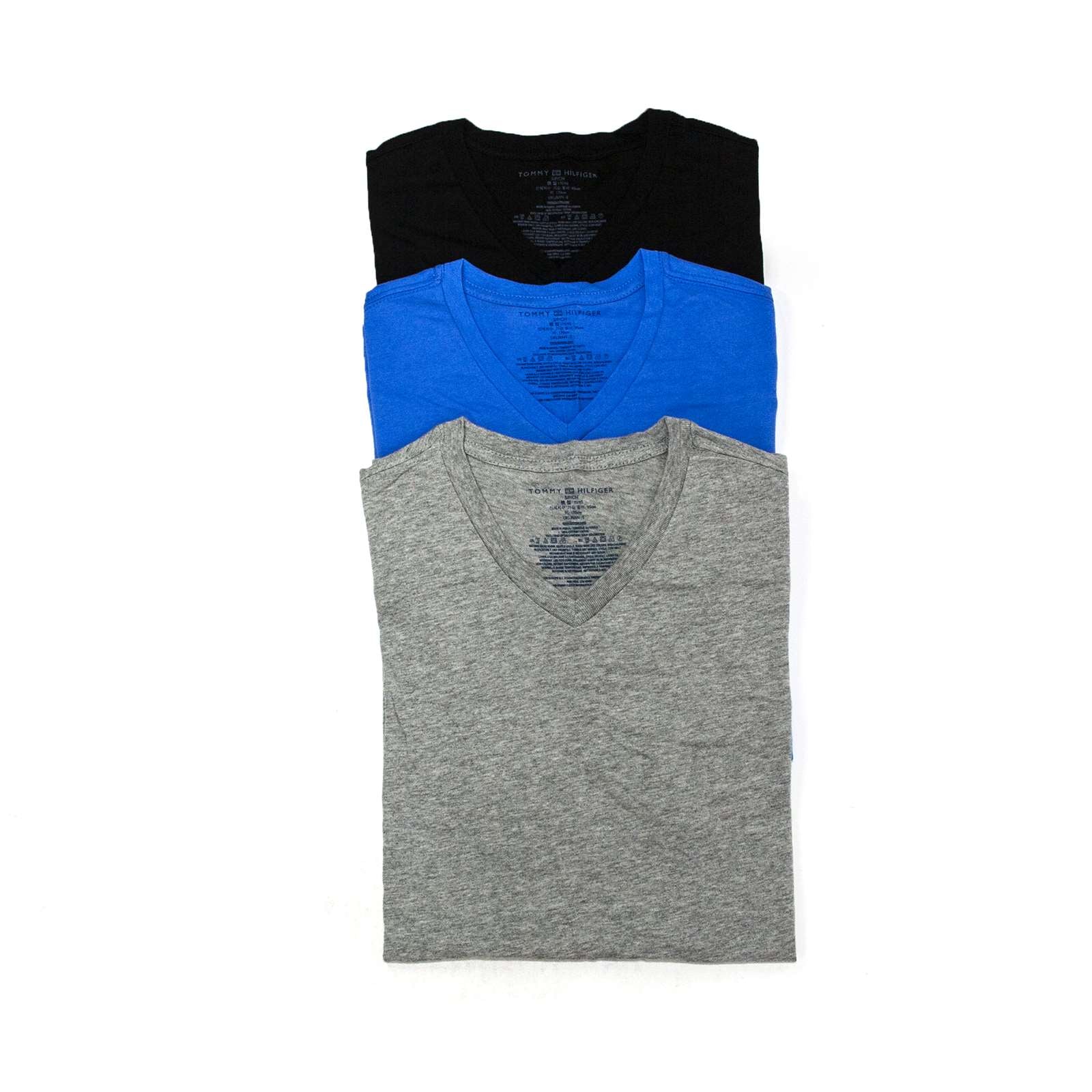 Tommy Hilfiger Men 3 Pack Cotton Classic Fit V-Neck T-Shirt