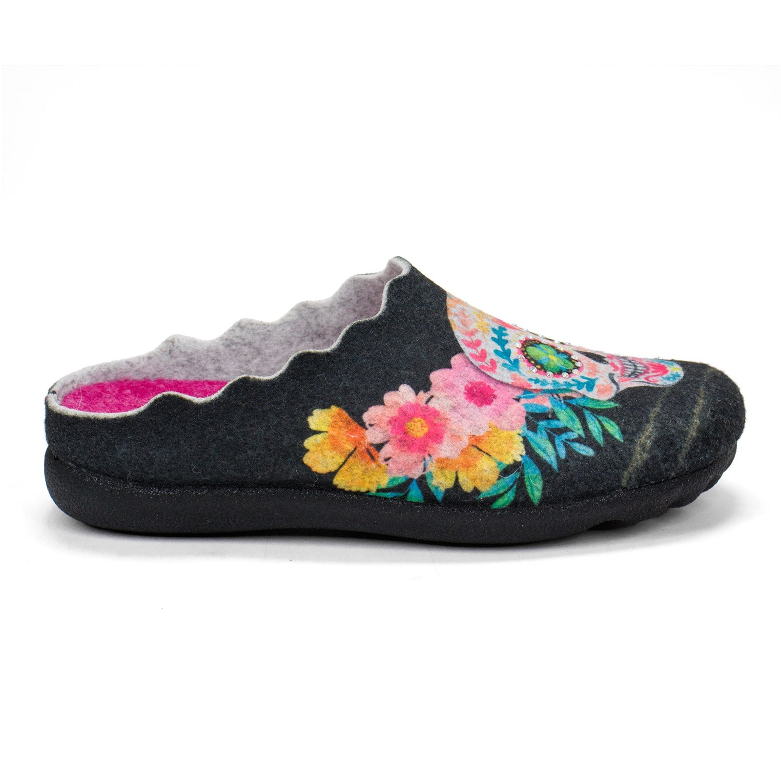 Flexus Women Sugarskull Wool Slippers