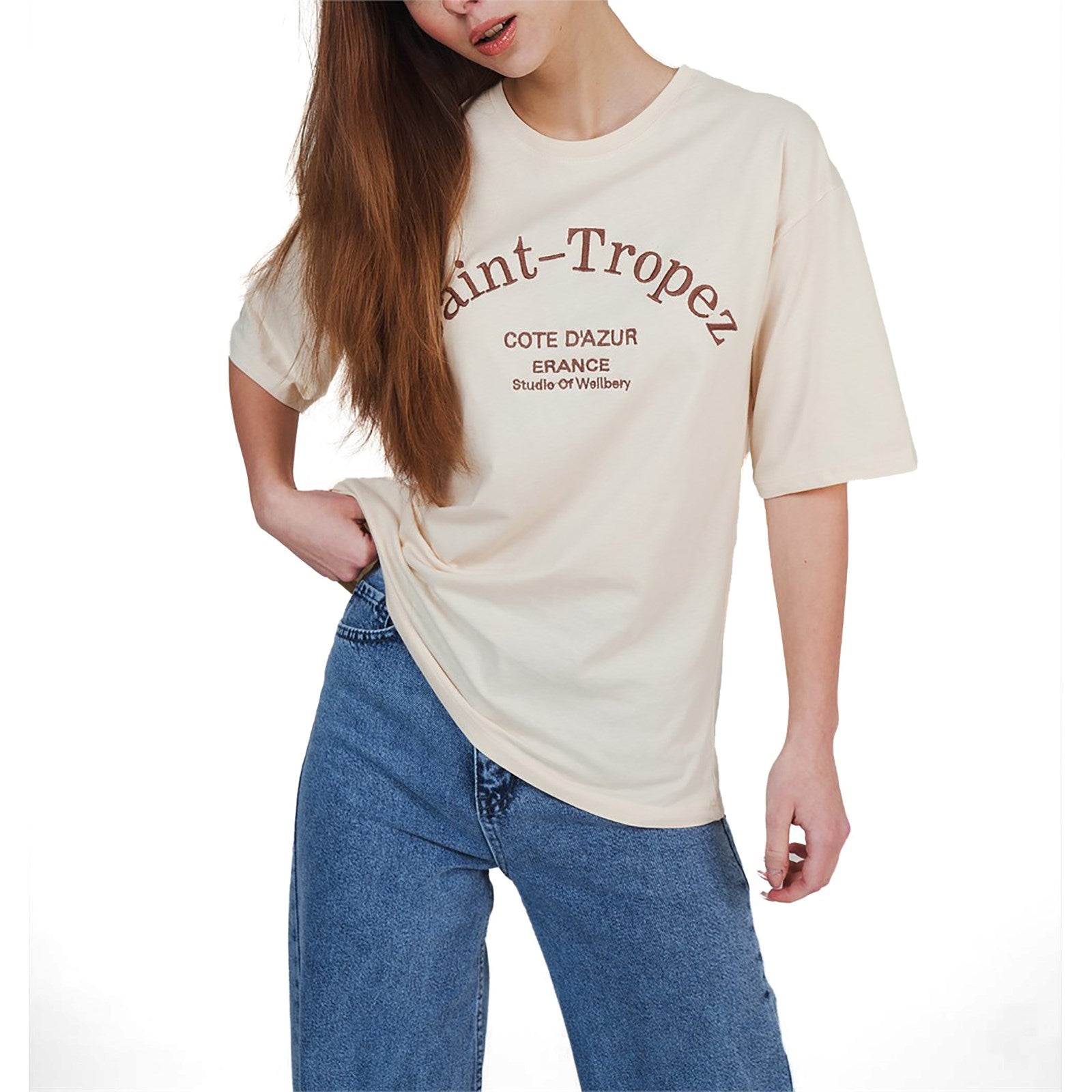 Ambar Women St Tropez Printed Tshirt