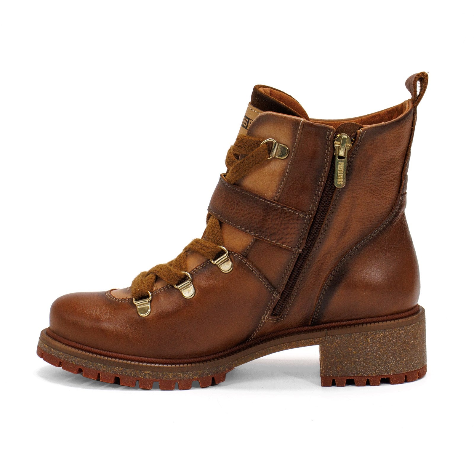 Pikolinos Women Aspe Lace Up Ankle Boot With Buckle Detail