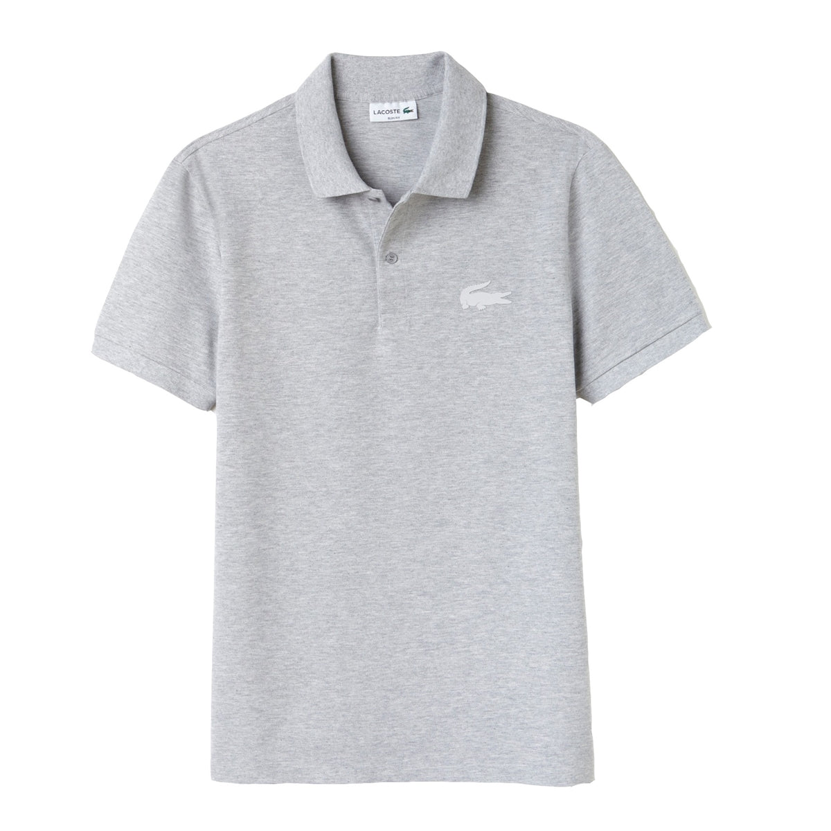 Lacoste Men Slim Fit Rubber Crocodile Stretch Piqué Polo Shirt
