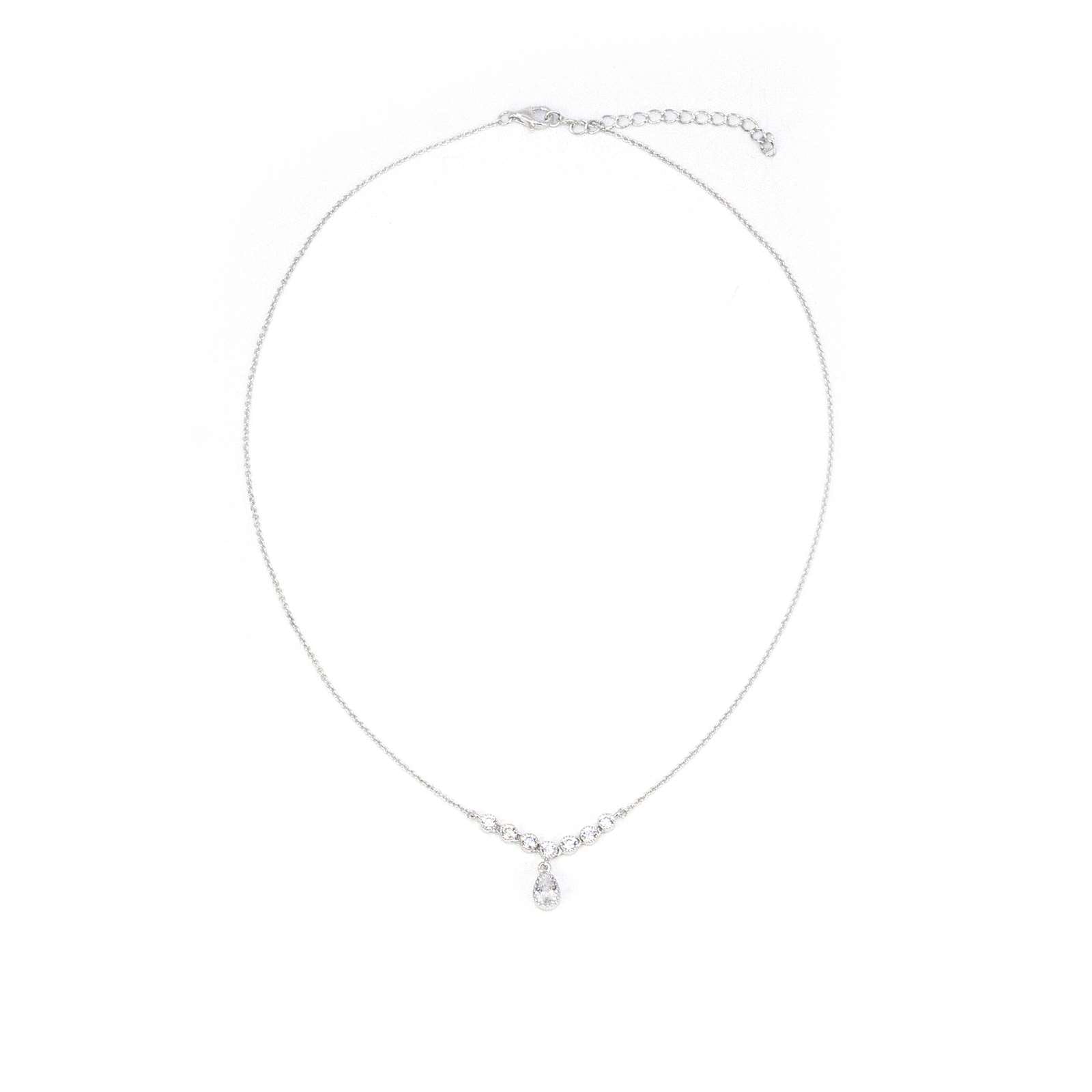 Athra Women Multi Round-Teardrop Necklace With Extension