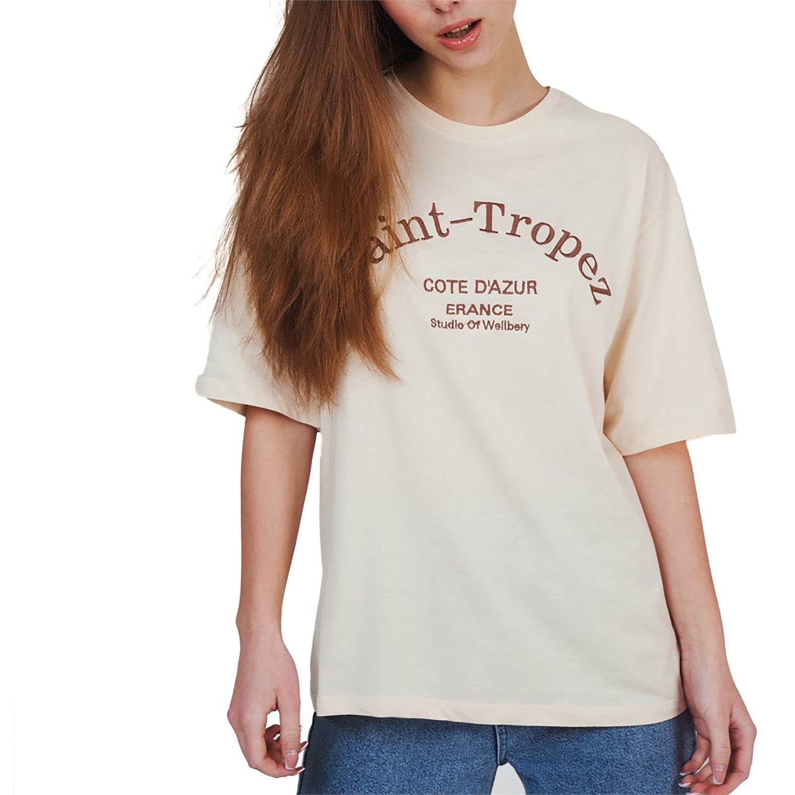 Ambar Women St Tropez Printed Tshirt