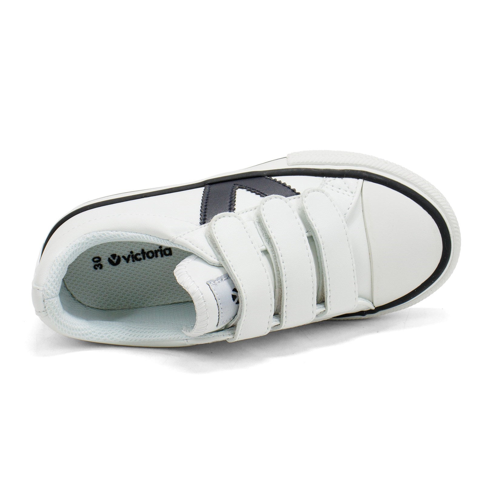 Victoria Boy Tribu Contrast Faux Leather Straps Sneaker