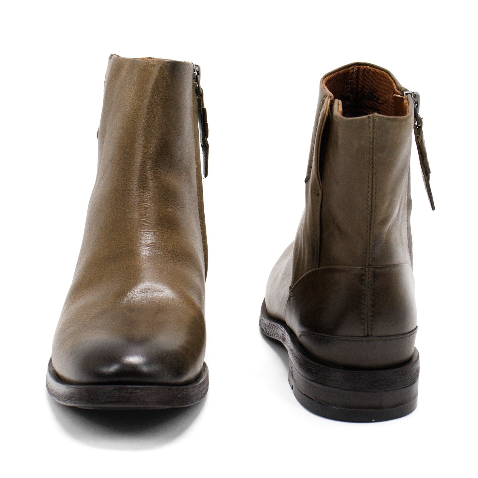 Franco Sarto Women Mist Leather Zip Up Ankle Boots