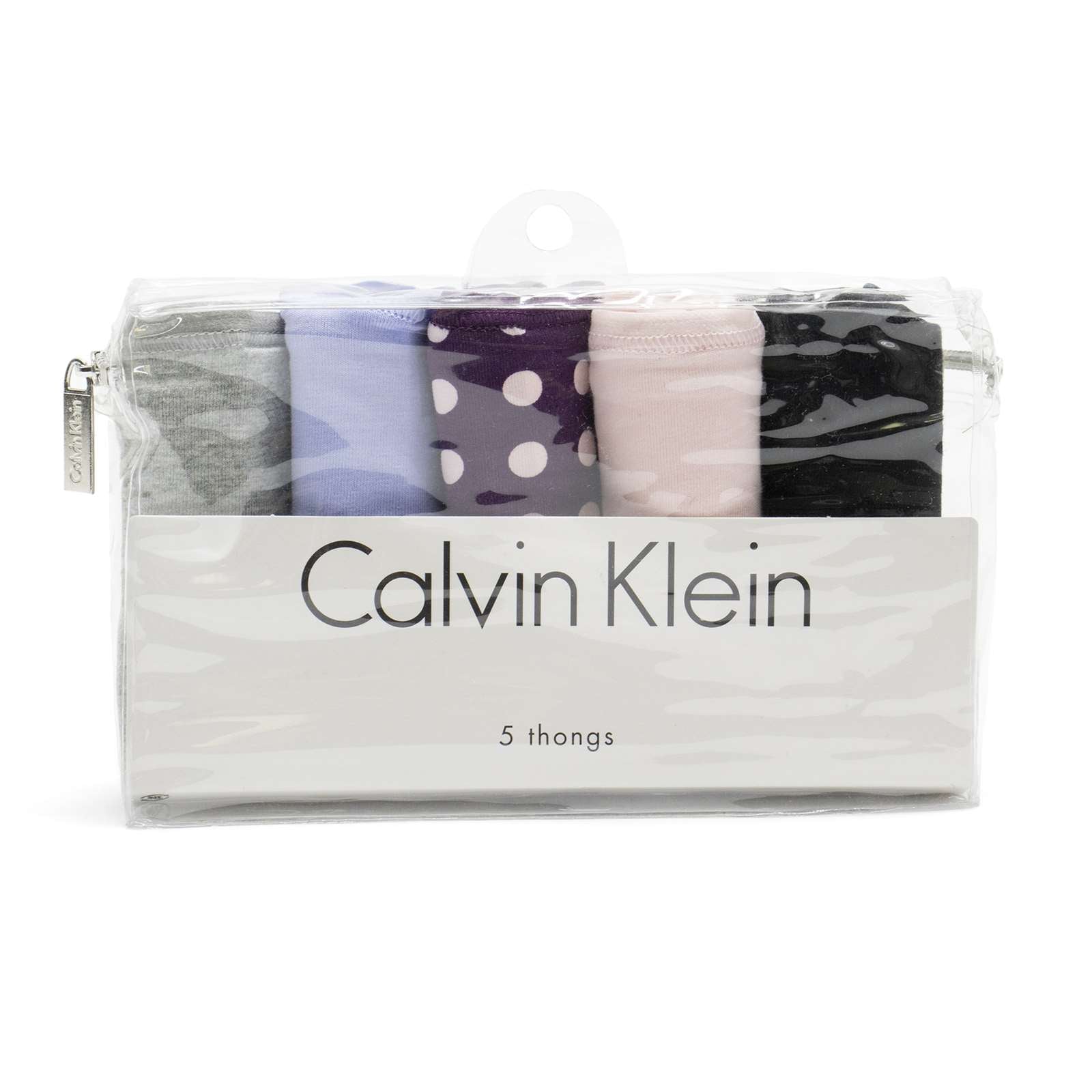 Calvin Klein Women 5-Pack Cotton Form Thong