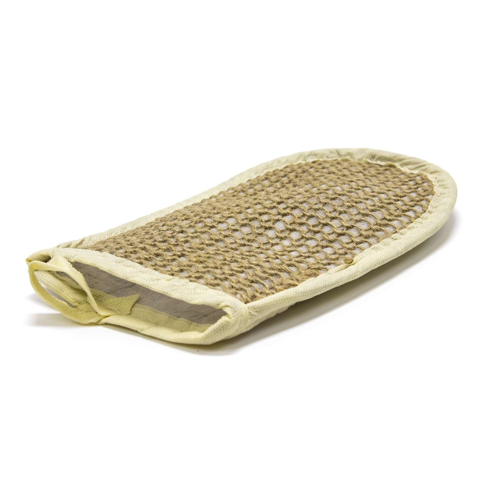 Fe Unisex Jute Weave Bath Mitten