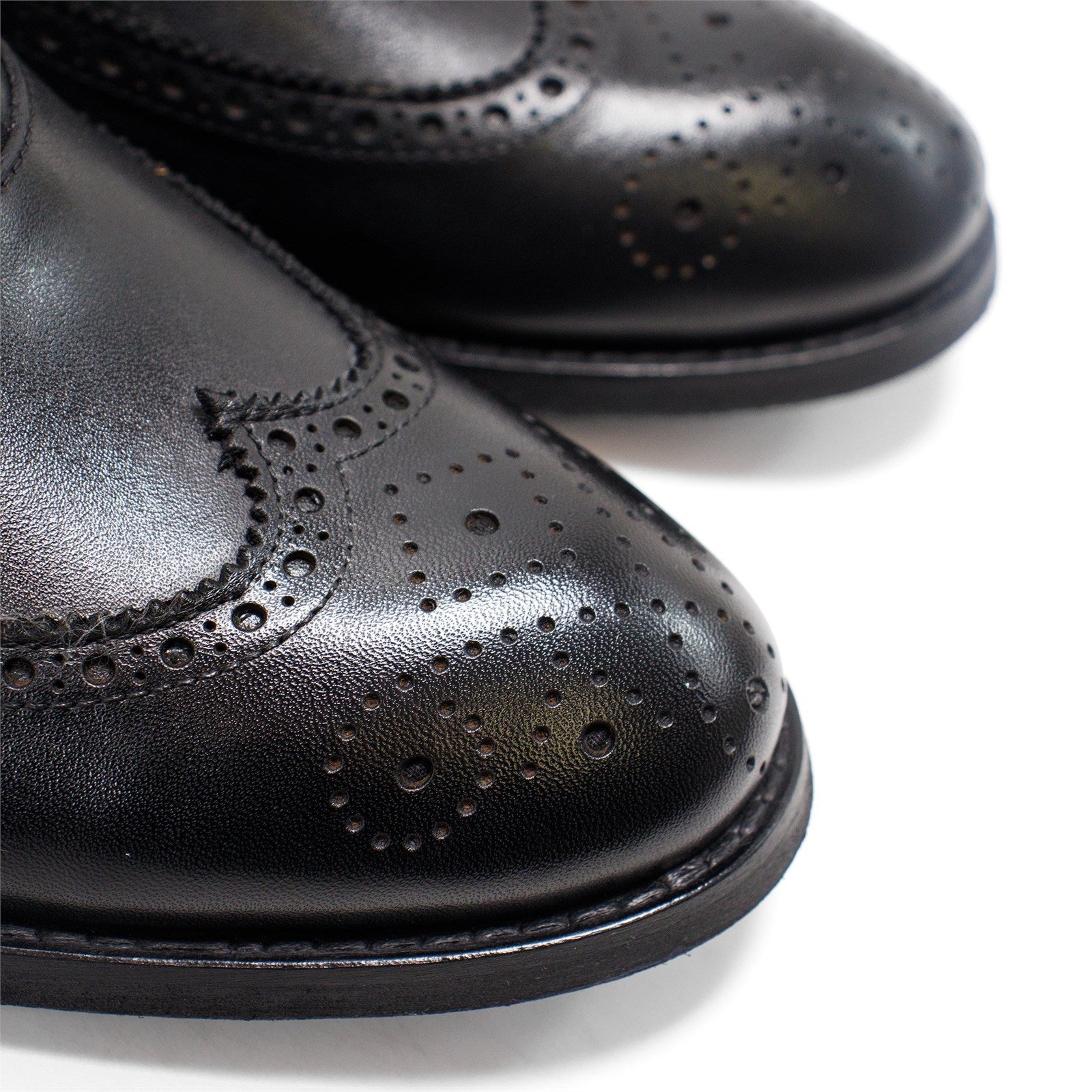 Hakki Men Genova Leather Wingtip Oxford Shoes