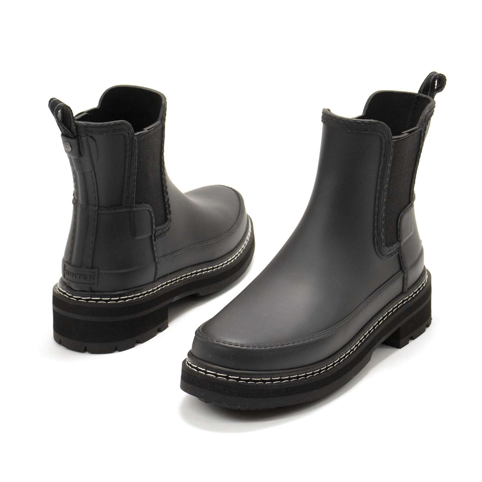 Hunter Women Refined Stitch Detail Slim Fit Chelsea Boots