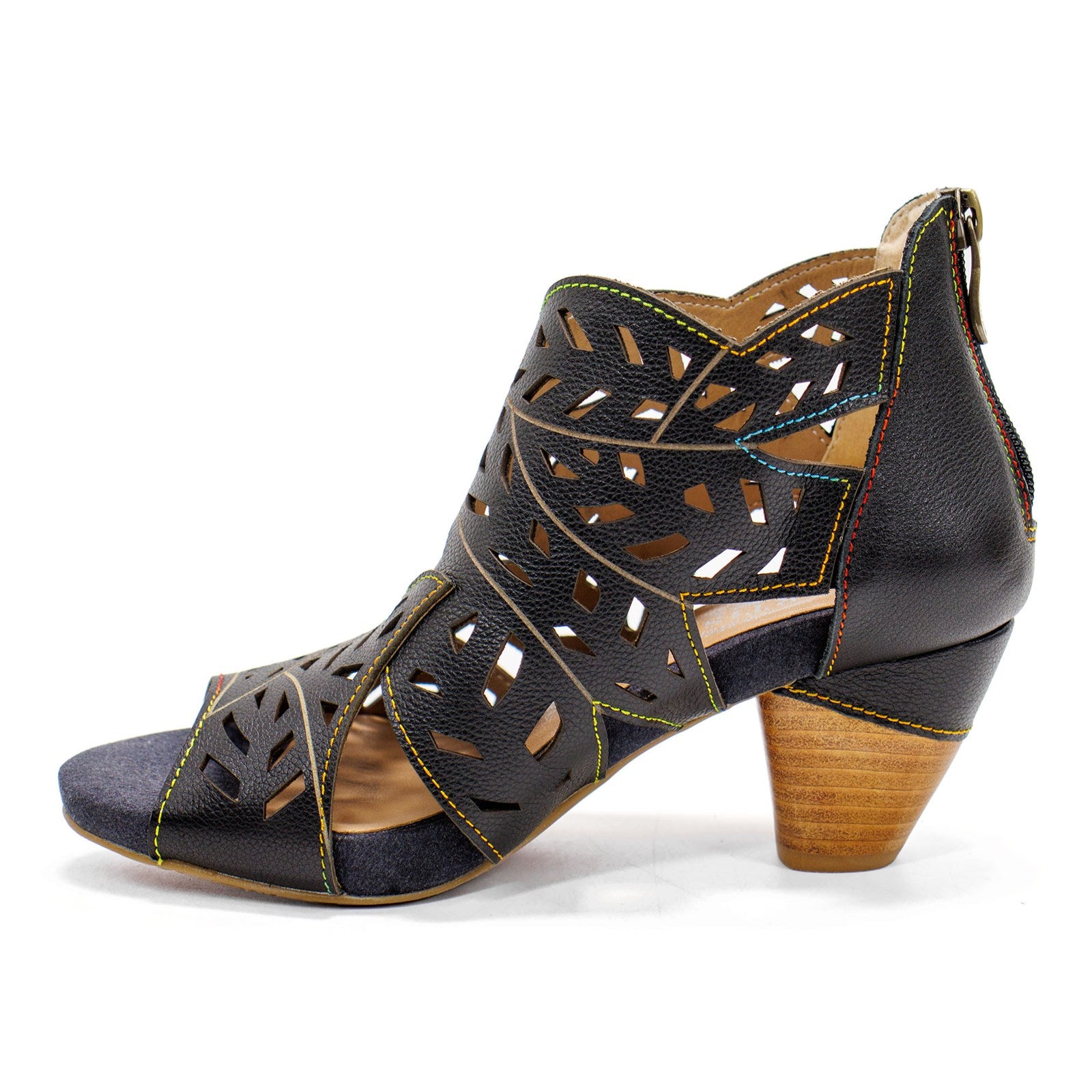 Spring Step Women L'artiste Icon Heeled Sandal With Cutout Details