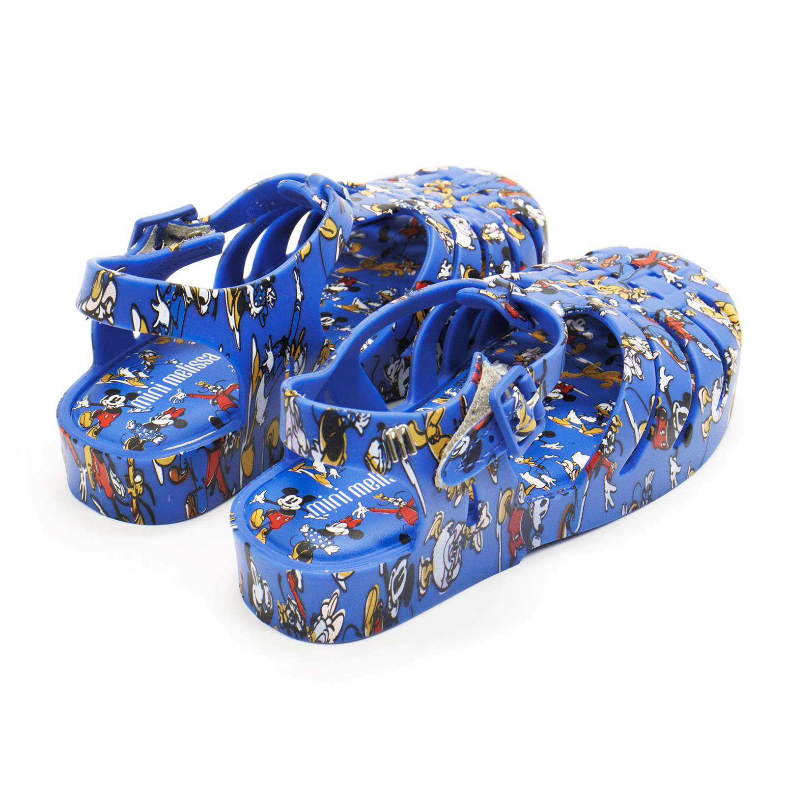 Mini Melissa Toddler Possession With Mickey Original Slip-On Sandal With Buckle Closure