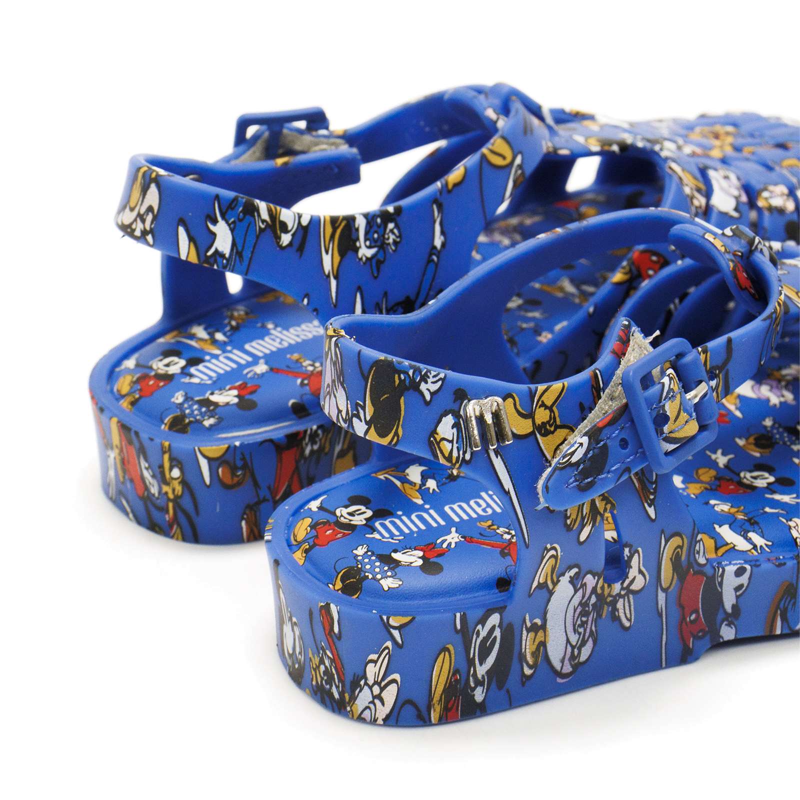 Mini Melissa Toddler Possession With Mickey Original Slip-On Sandal With Buckle Closure