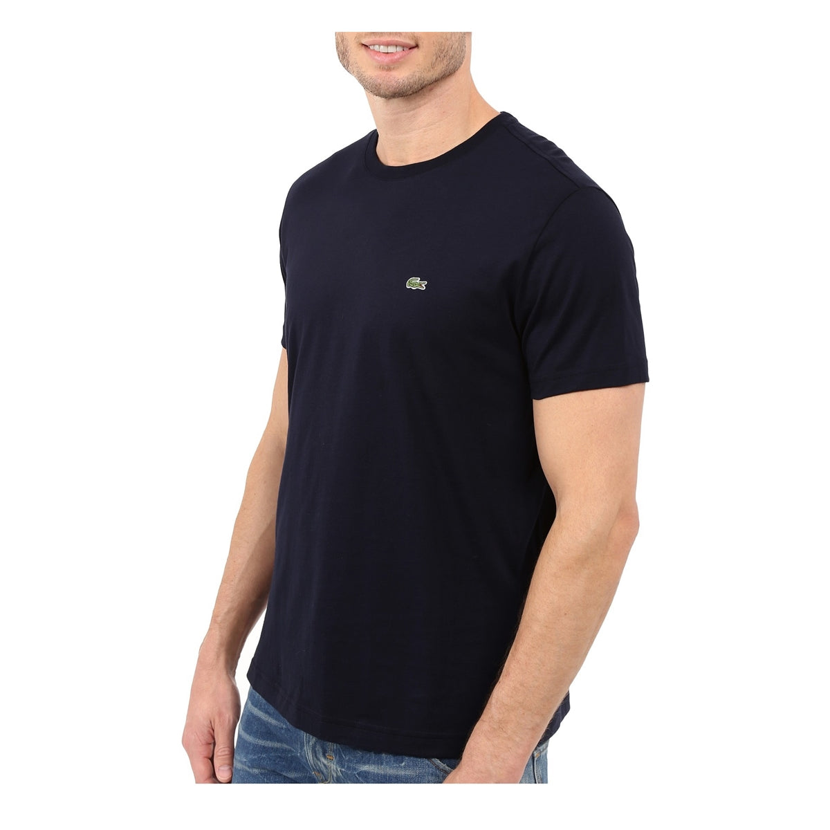 Lacoste Men Standard Short Sleeve Pima Crewneck Tee