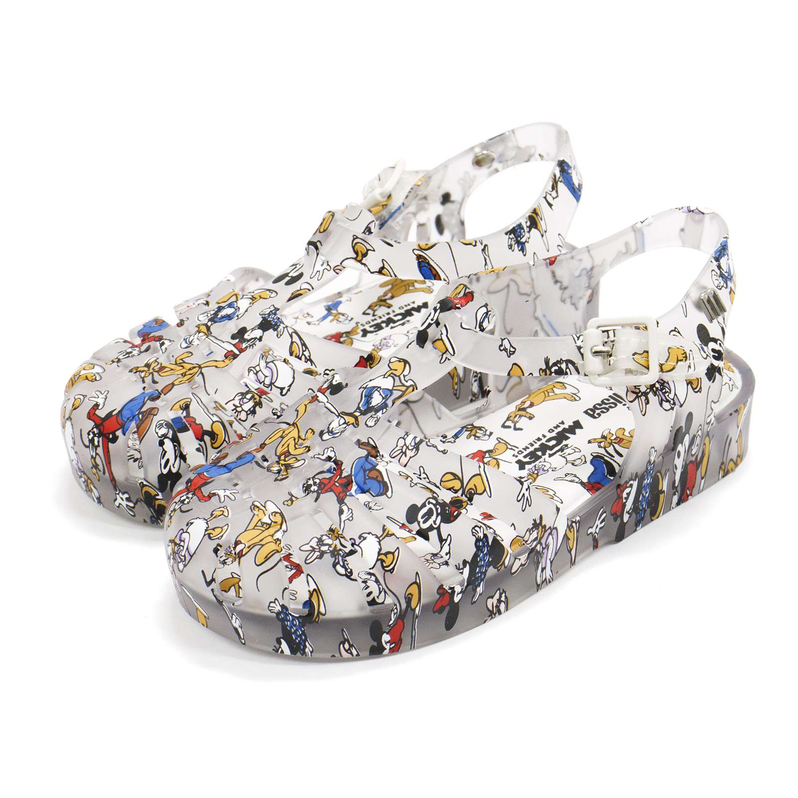 Mini Melissa Toddler Possession With Mickey Original Slip-On Sandal With Buckle Closure