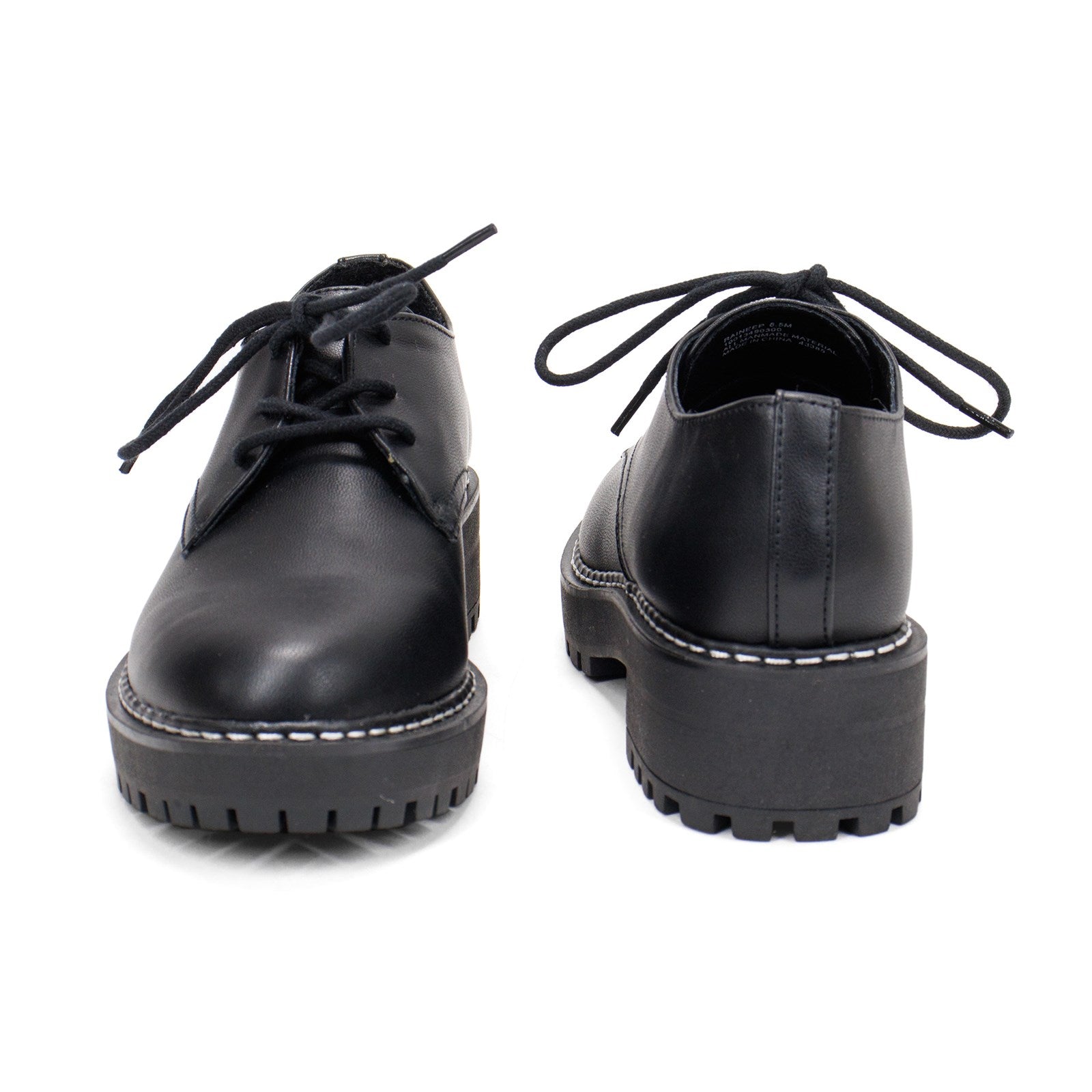 Wild Pair Women Rainee Faux Leather Lace-Up Oxfords