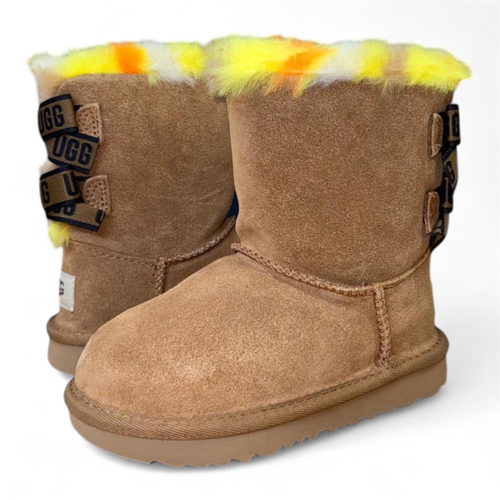 Ugg Toddler Bailey Bow Plaid Punk Boot