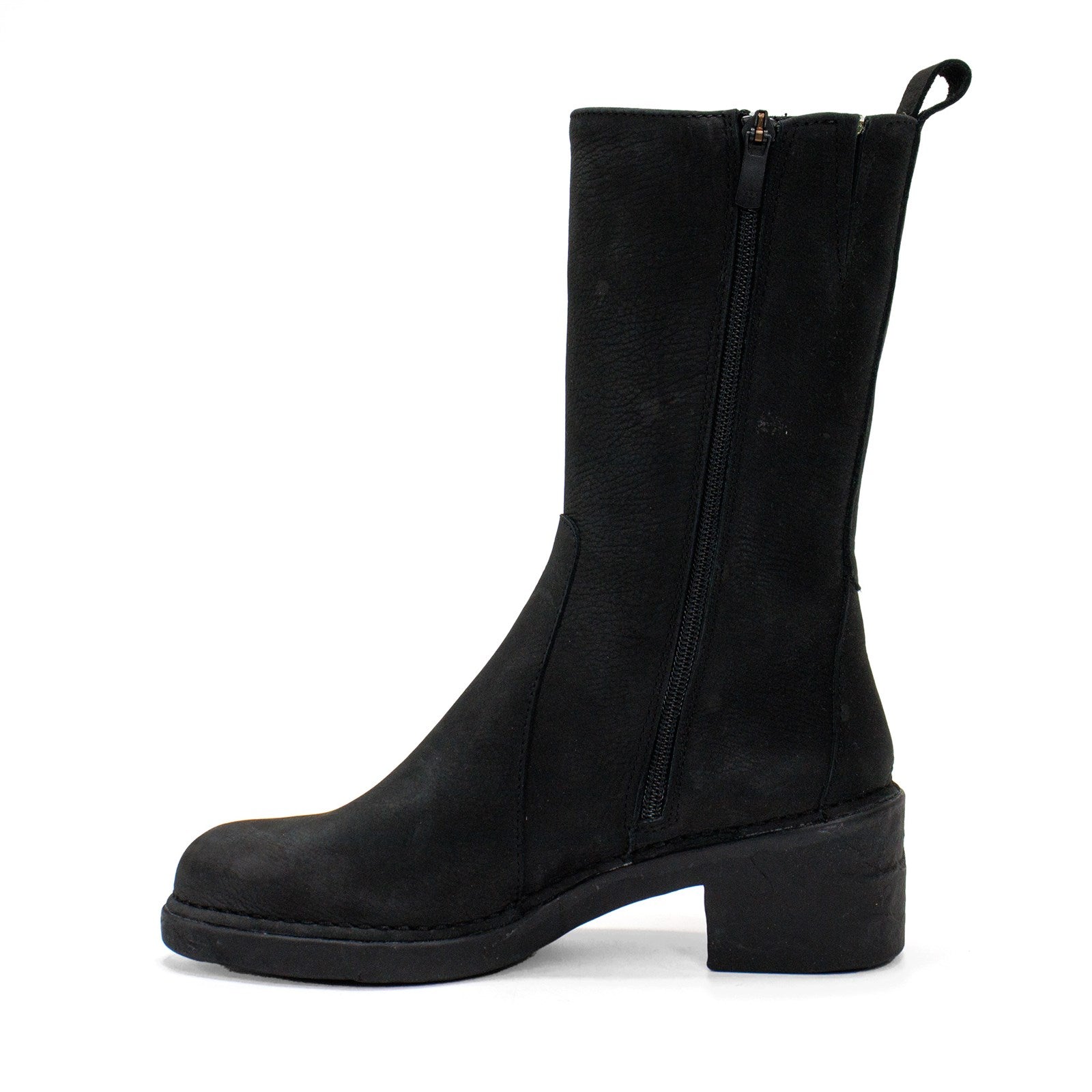 El Naturalista Women Ticino Leather Block Heel Boot