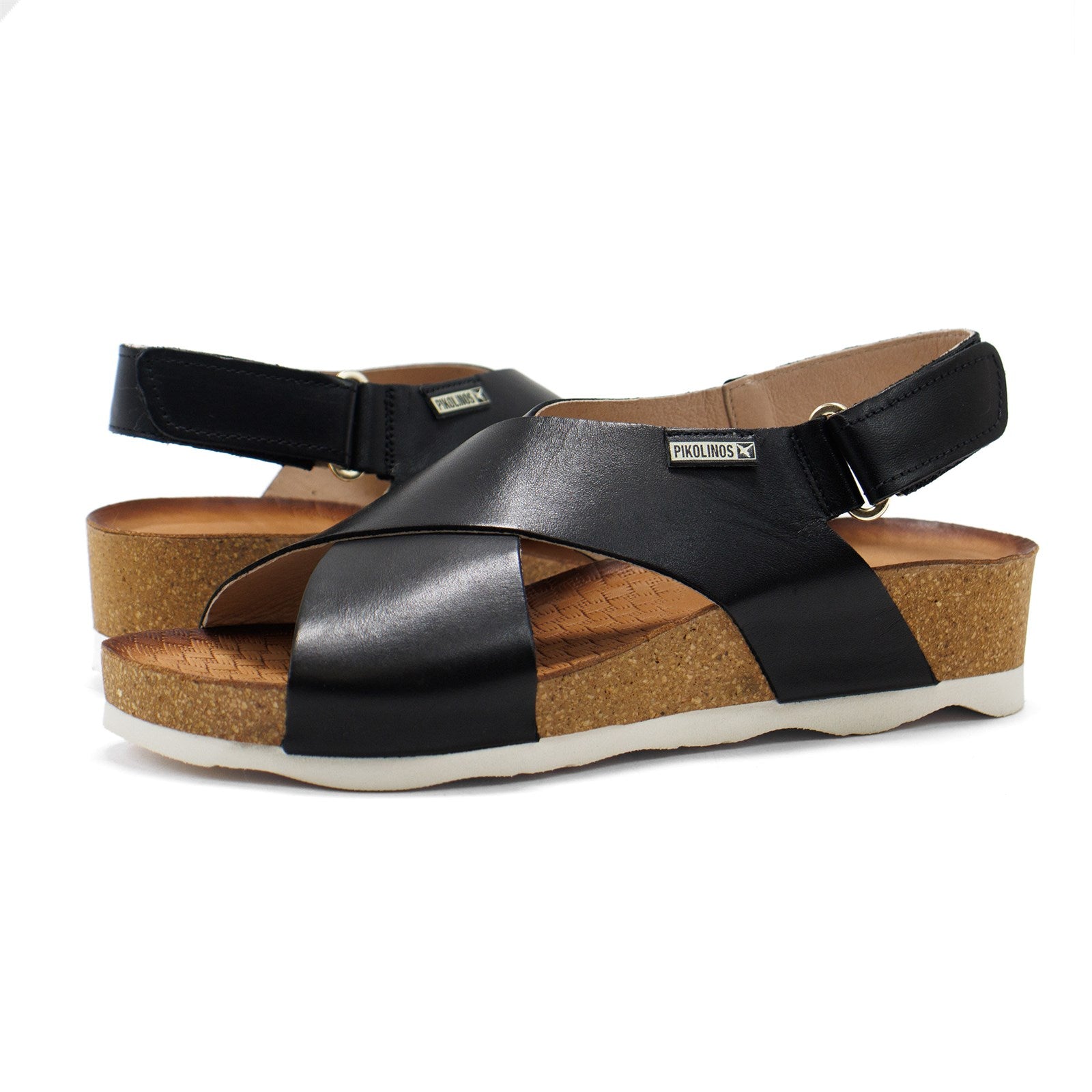 Pikolinos Women Mahon Leather Wedge Sandals