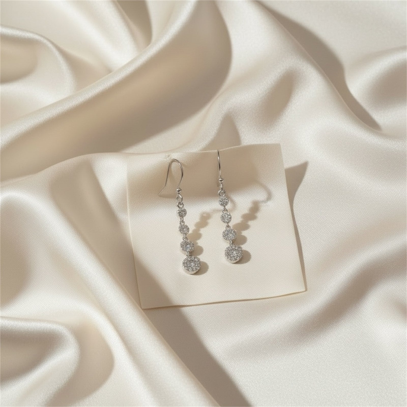 Athra Women Triple Disc Drop Earring