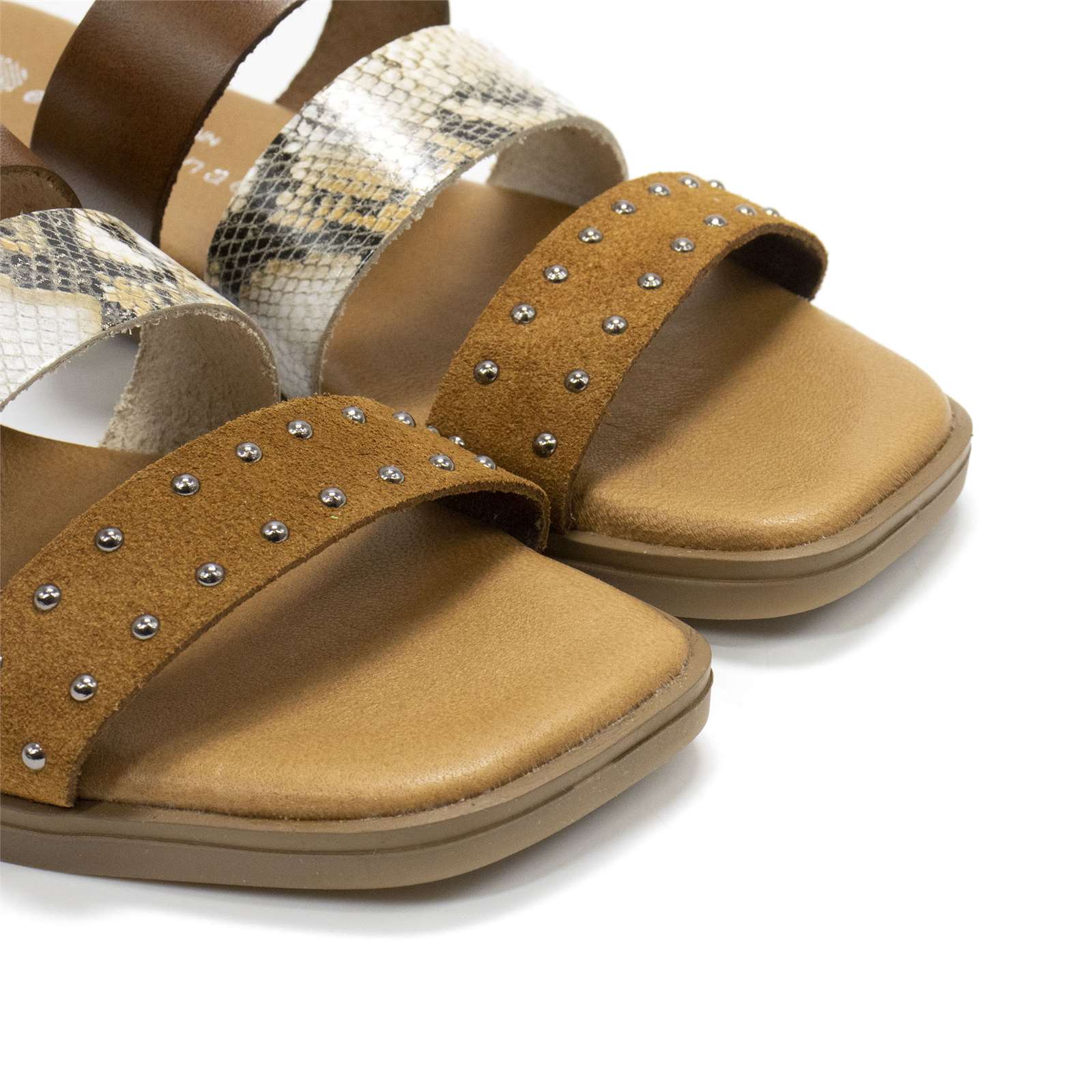 Eric Michael Women Demi Three Strap Slide Sandals