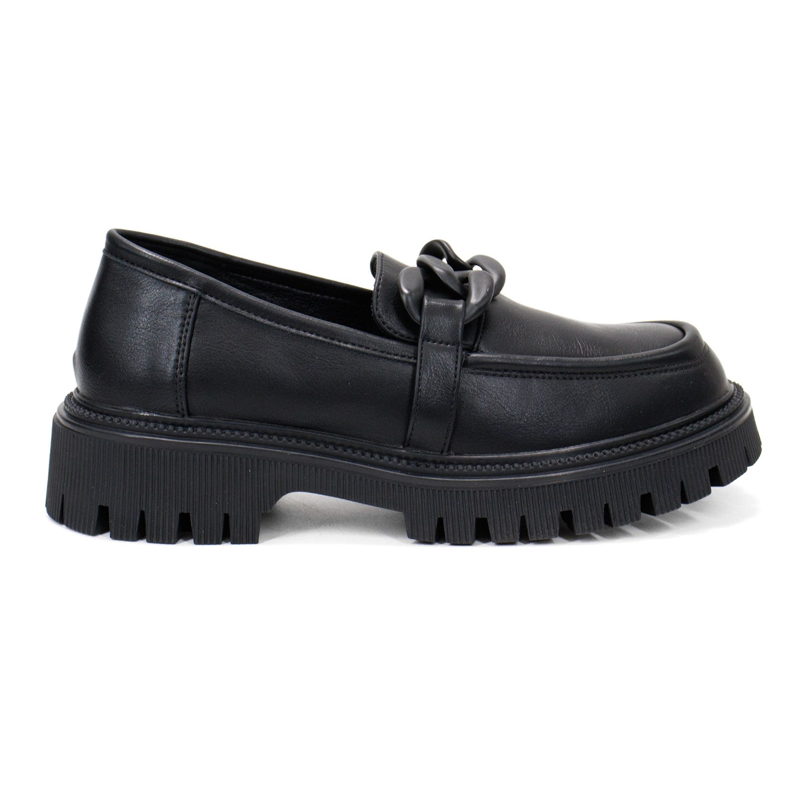Patrizia Women Noir Lug Sole Loafer