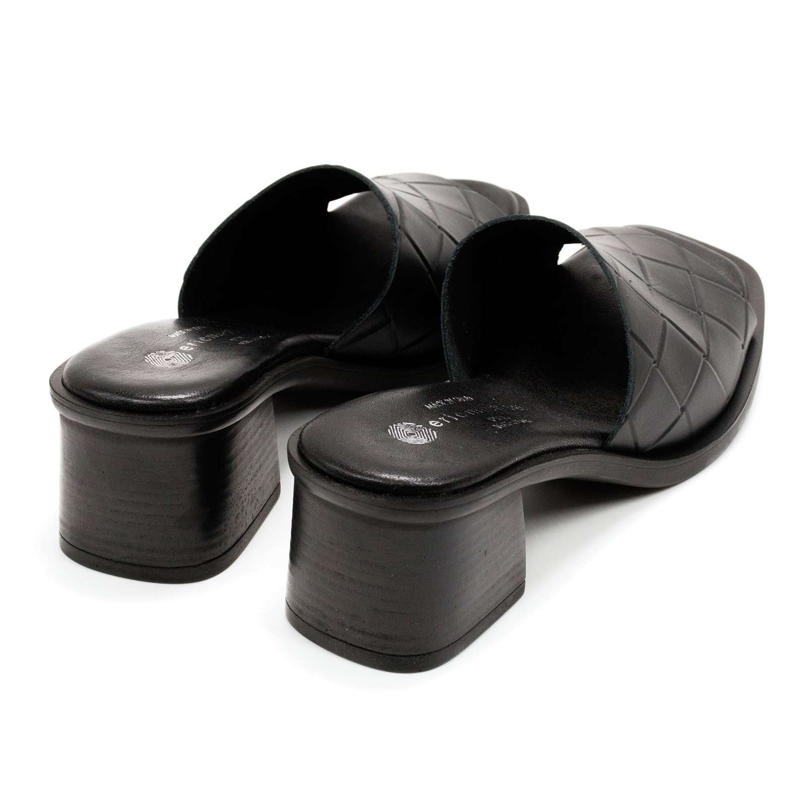 Eric Michael Women Vicky Slip-On Leather Heels