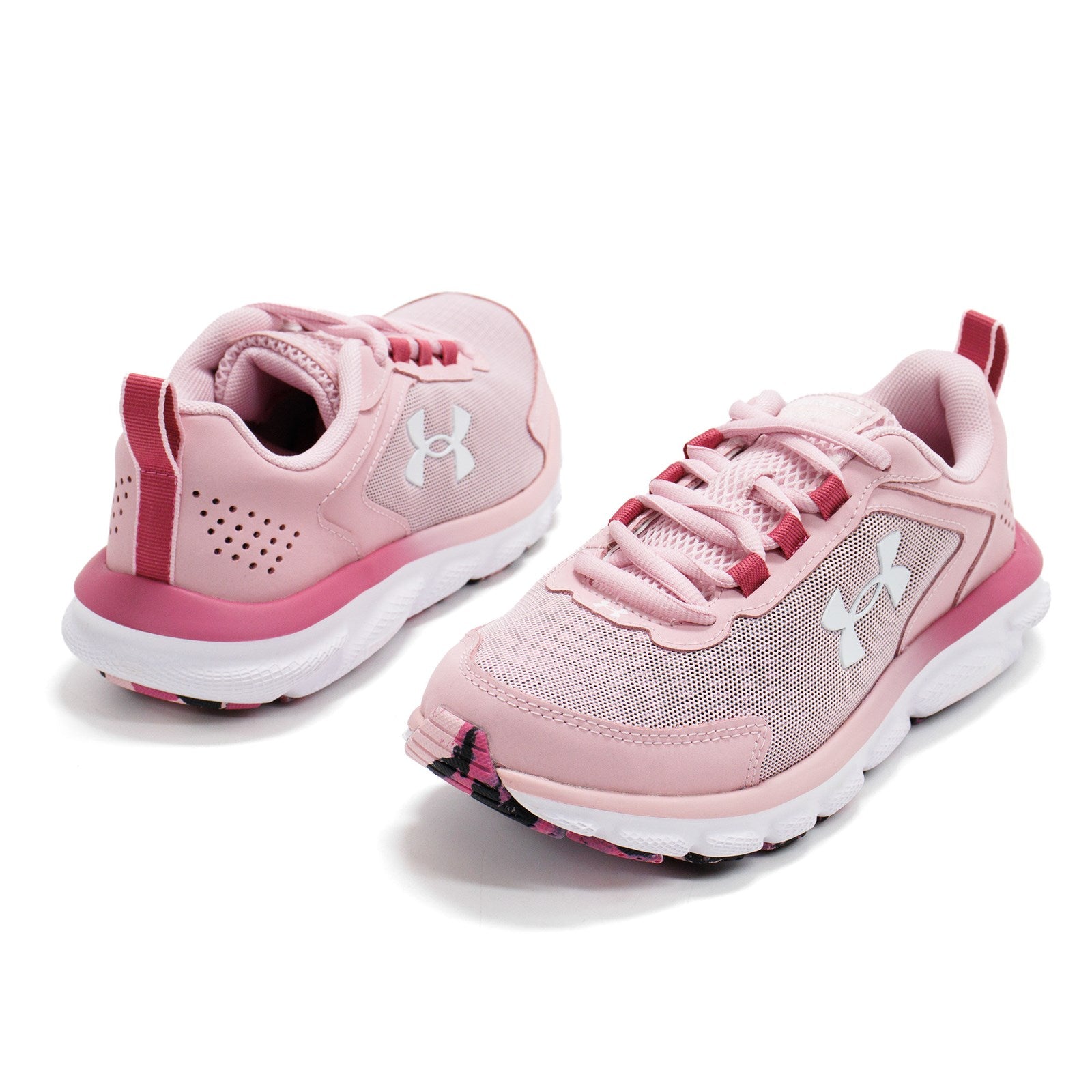 Under Armour Women Charged Assert 9 Marble Wide Running Shoes