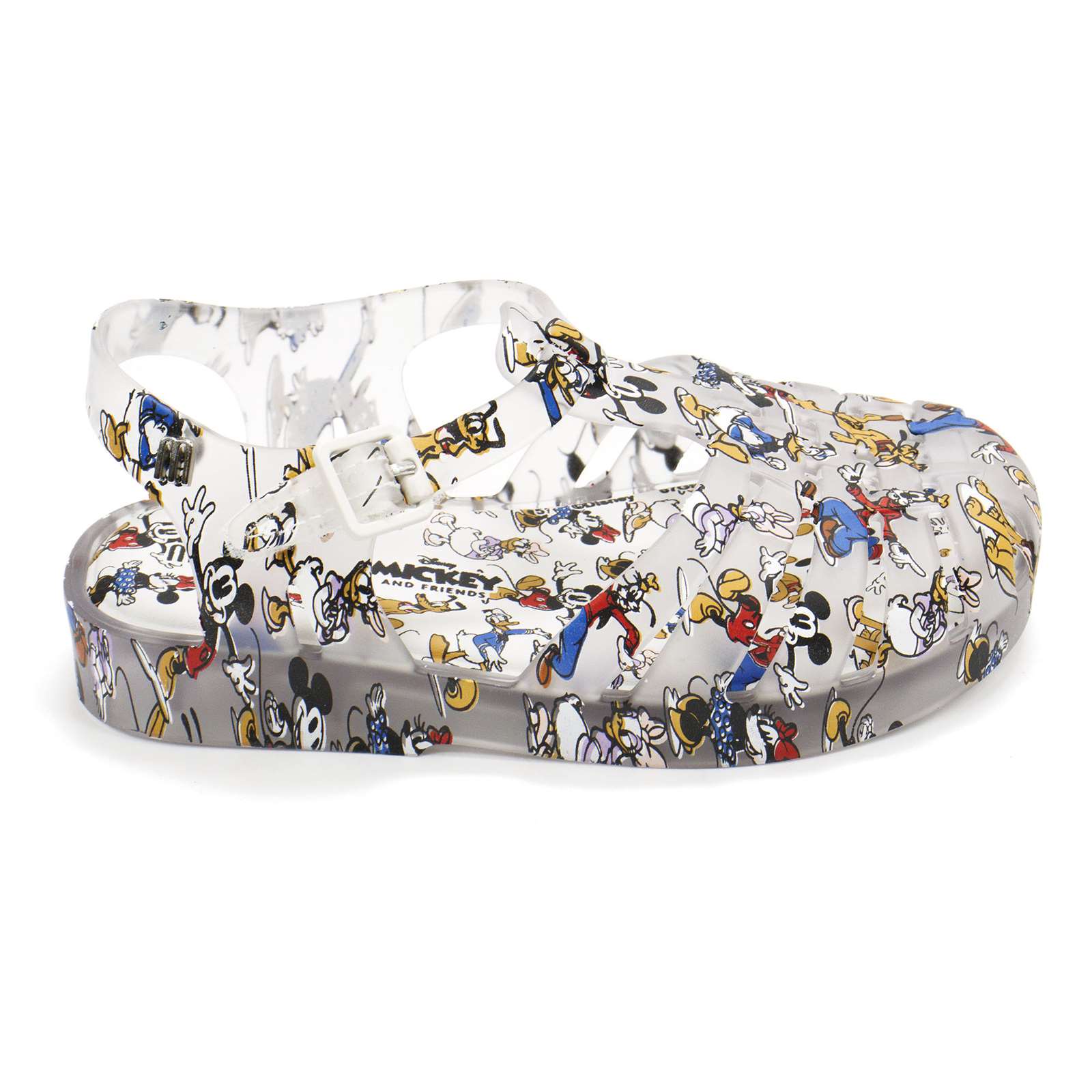 Mini Melissa Toddler Possession With Mickey Original Slip-On Sandal With Buckle Closure