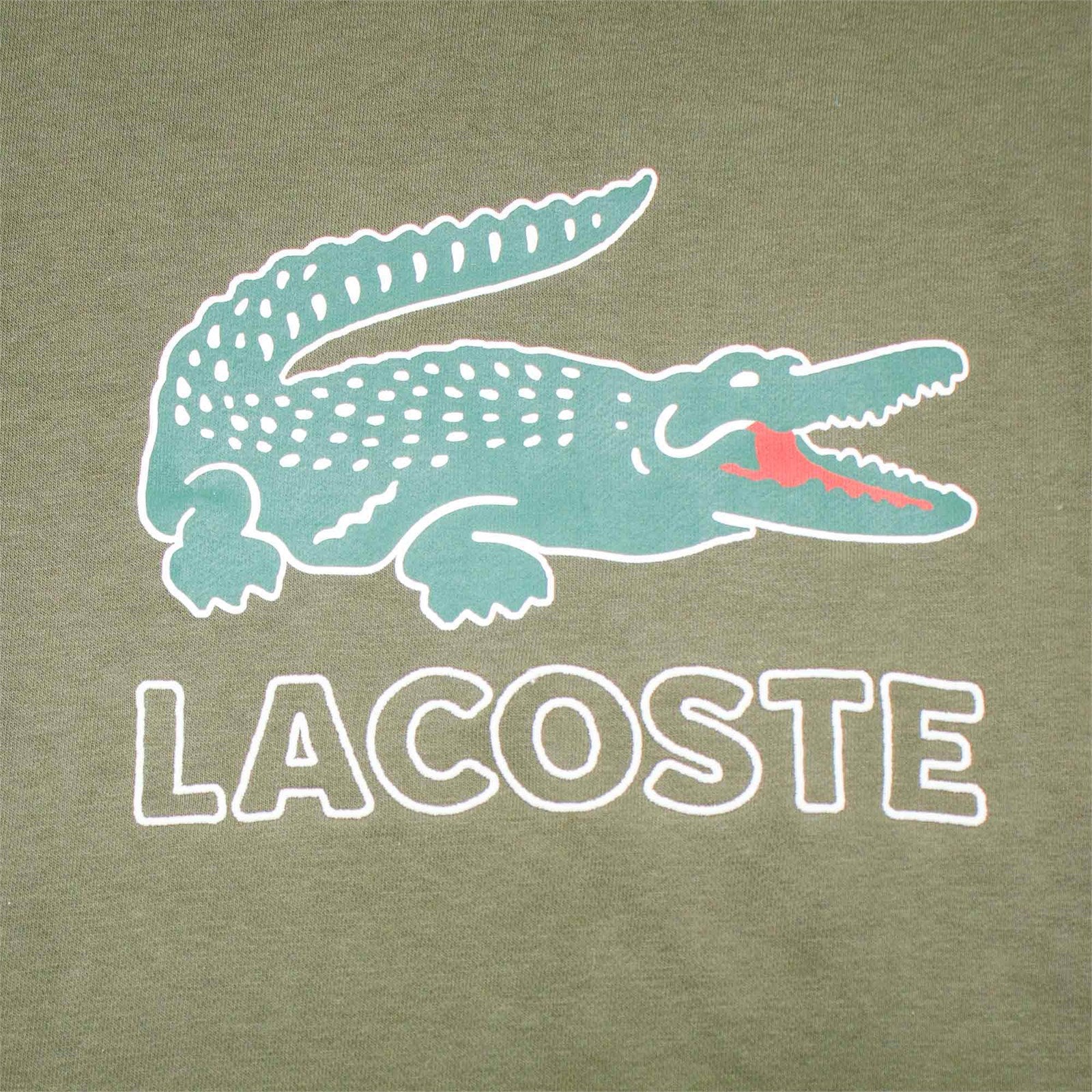 Lacoste Men Graphic Croc Non Brushed Fleece Sweatshirt