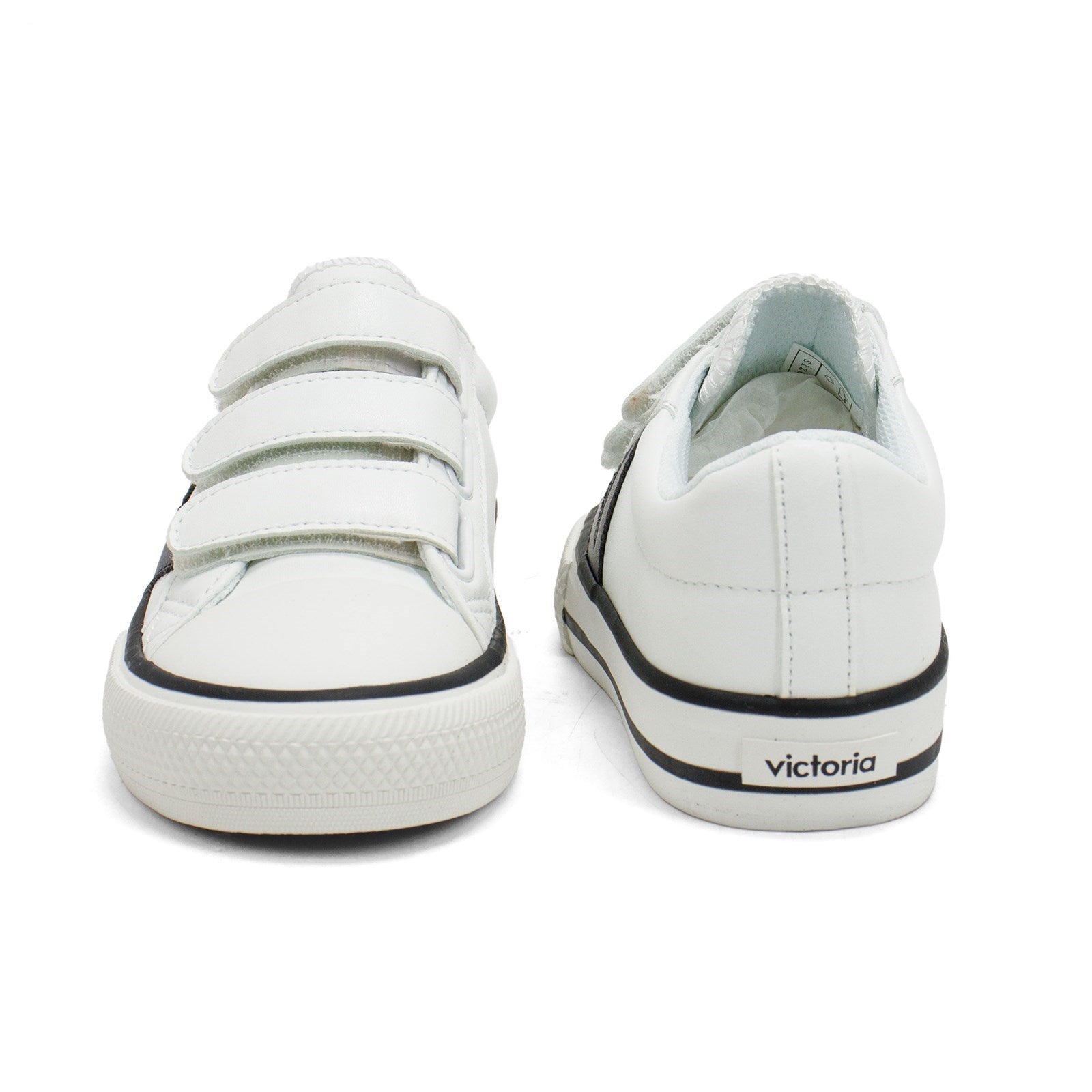 Victoria Boy Tribu Contrast Faux Leather Straps Sneaker