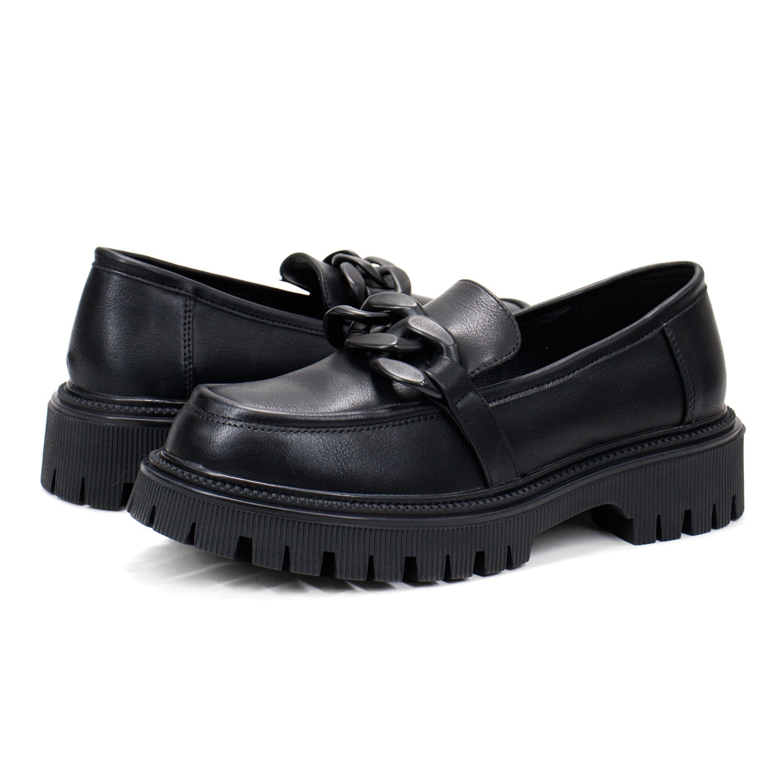 Patrizia Women Noir Lug Sole Loafer