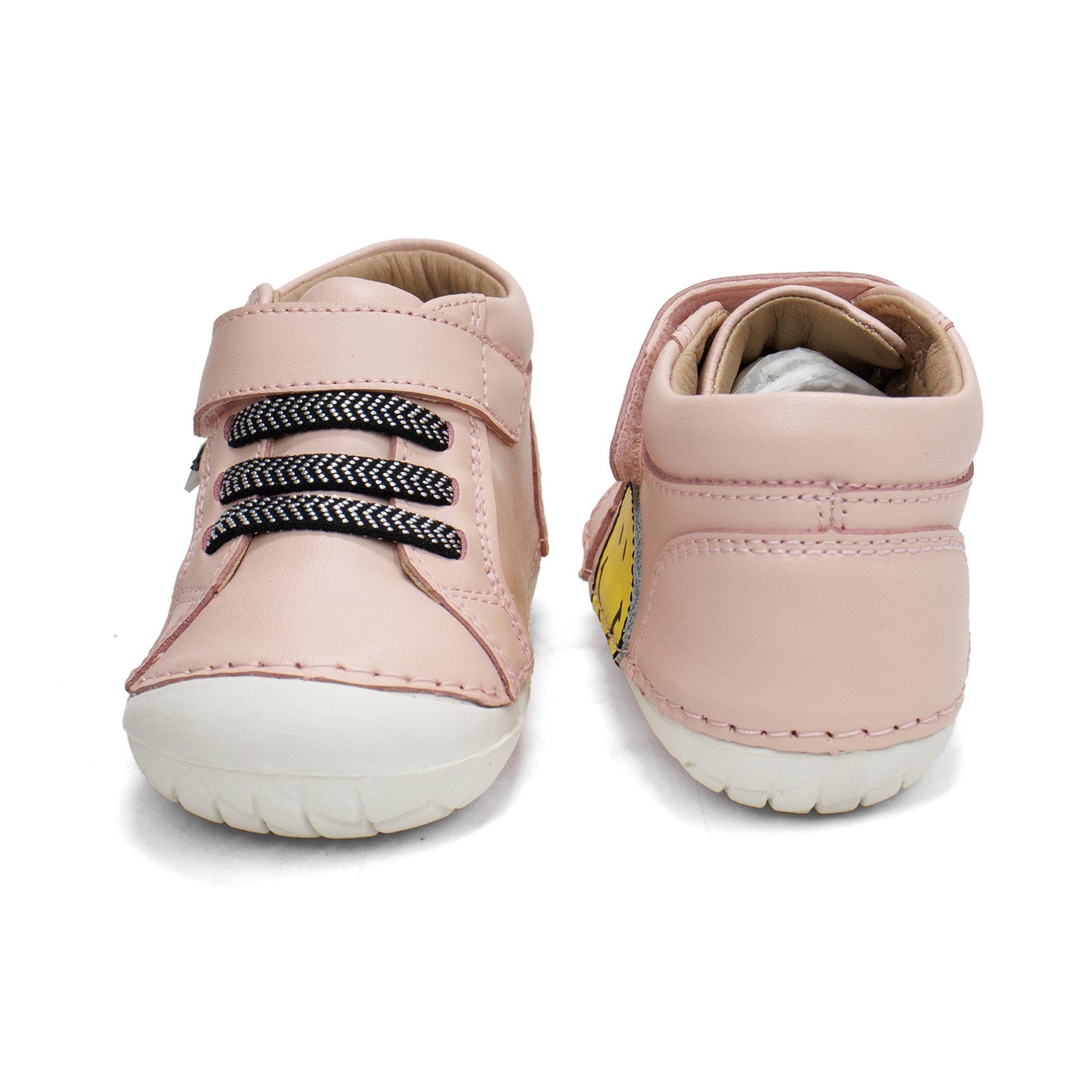 Old Soles Toddler Smiley Pave High-Top Leather Shoe With Hook And Loop Closure